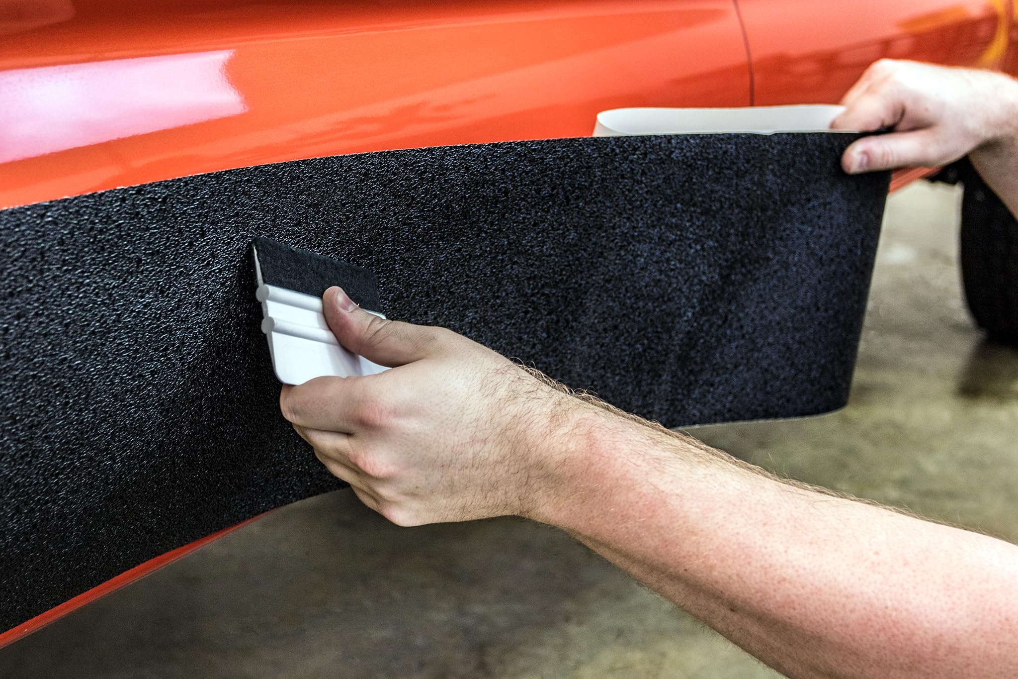 XPEL ARMOR Rocker Panel Guard - 9"x30" Plastic Protection Film Kit, Black, Model R3028-1 for Trucks Against Road Debris and Damage