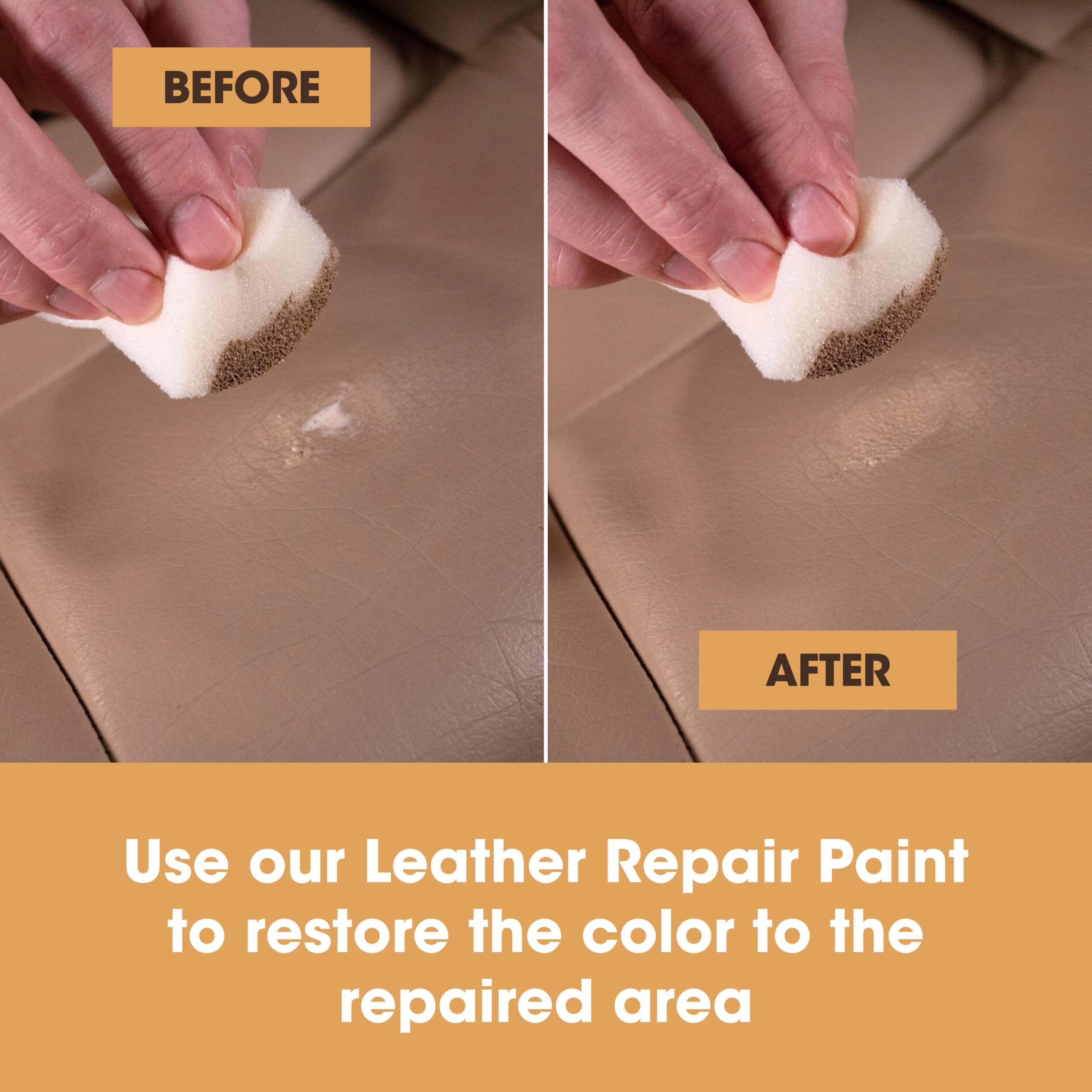 Furniture Clinic Leather Repair Filler (Black) - Professional Leather Filler Compound for Restoring Holes, Scuffs, Scratches, Cr