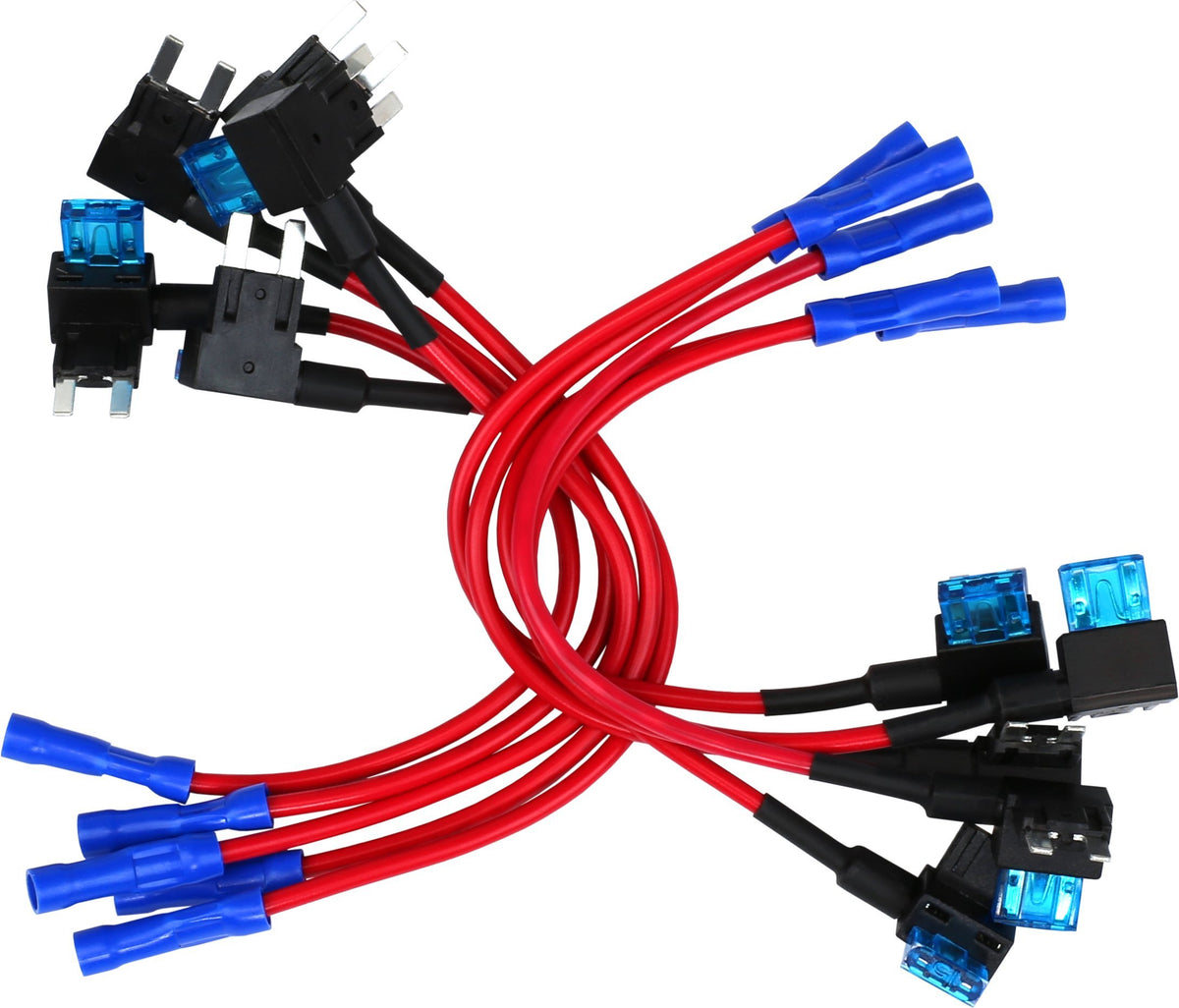 10 Pack - Epauto 12V Car Add-A-Circuit Fuse Tap Adapter Mini Atm Apm Blade Fuse Holder