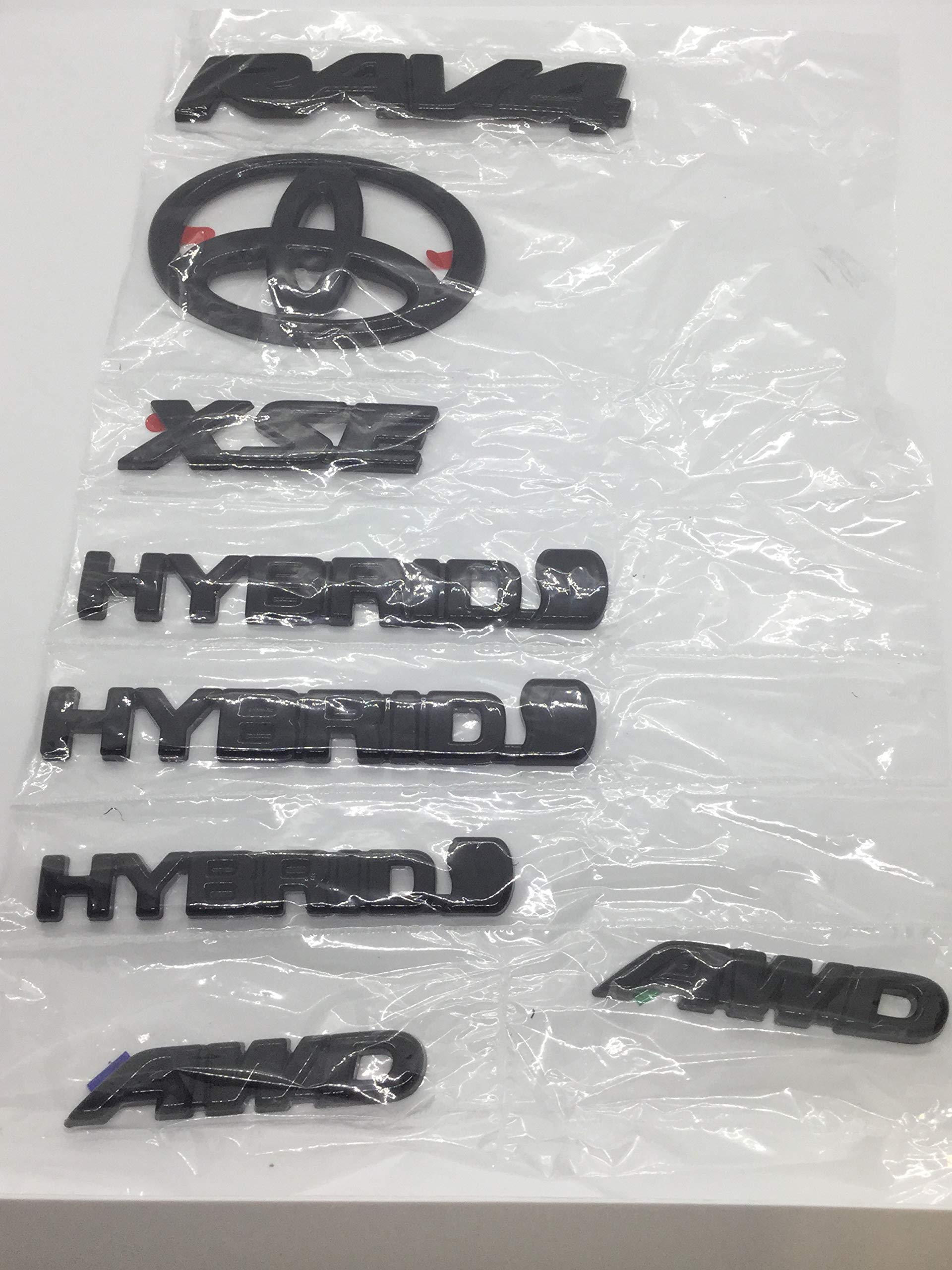 Toyota Black Plastic Chrome Car Emblem - Rear - Vehicle Specific