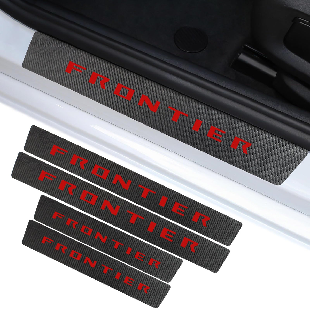 Car Door Sill Protector Compatible with Nissan Frontier Accessories, for Frontie WBCARB0DMT1VNVN