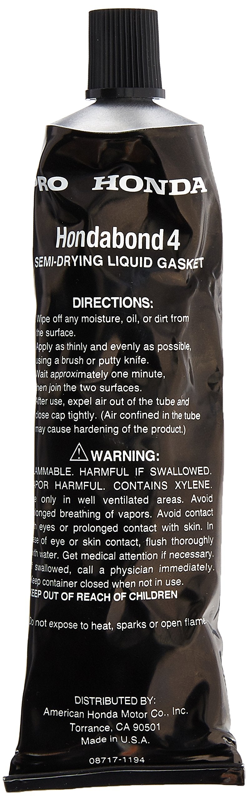 Genuine Honda Oem Hondabond 4 Liquid Gasket 08717-1194. Used In Place Of Gaskets For Various Engine Applications.