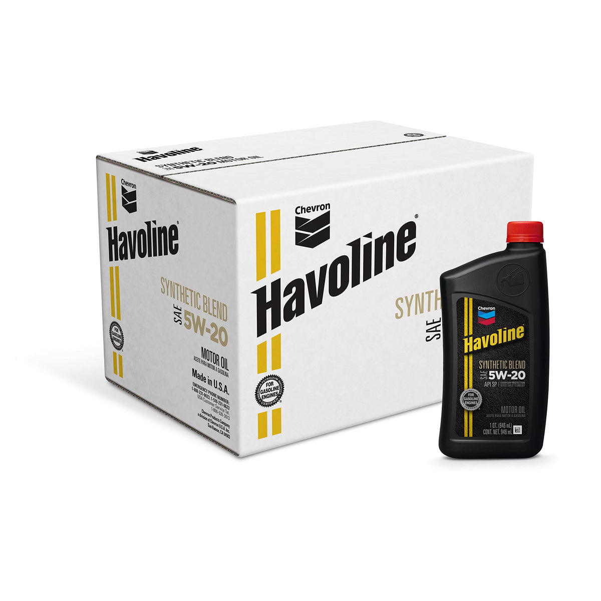 Havoline (223393481-12Pk 5W-20 Motor Oil - 1 Qt. (Pack Of 12)