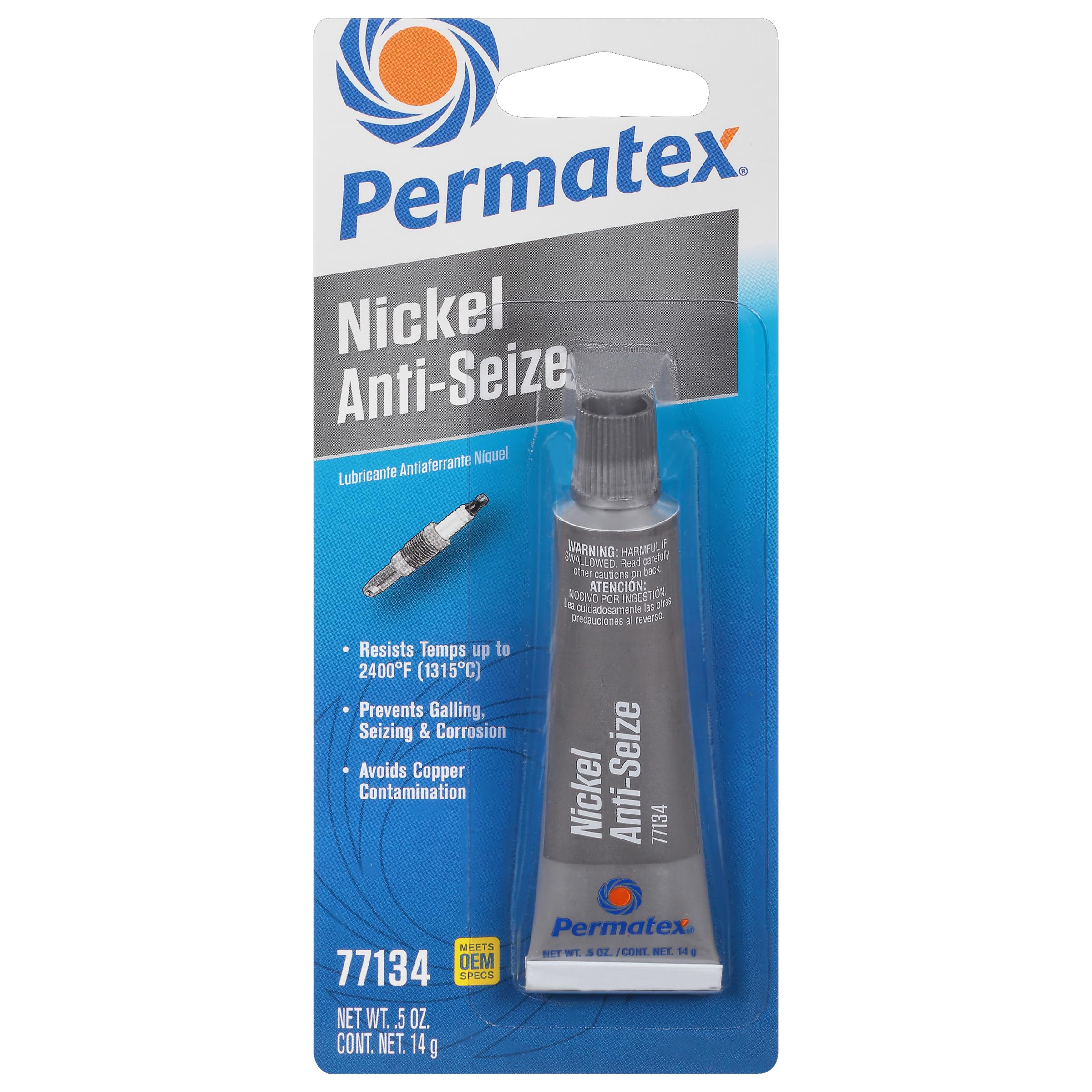 Permatex 77134 Nickel Anti-Seize Lubricant, 0.5 Oz Tube