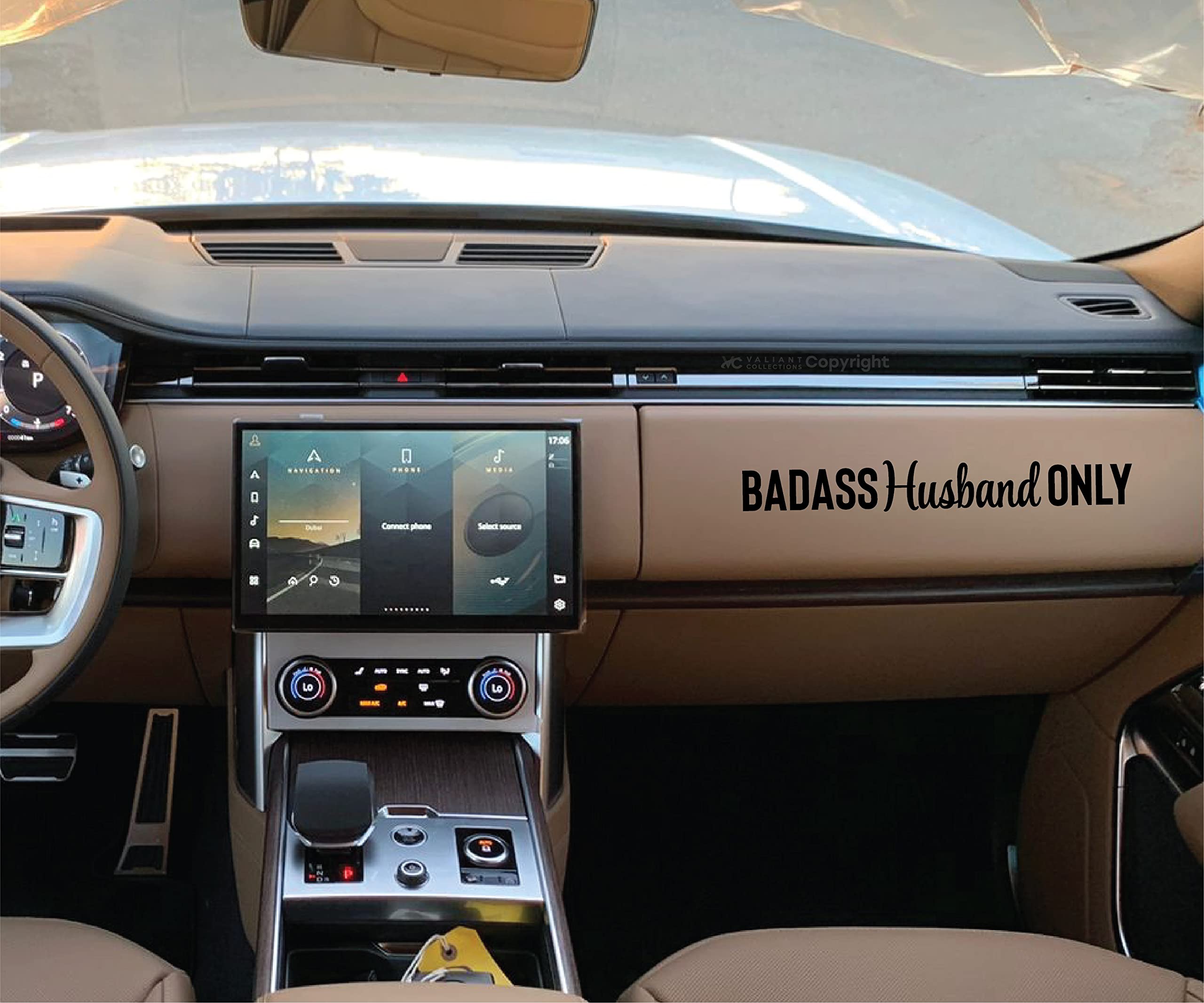 VALIANT COLLECTIONS - Badass Husband Only Sticker - Vinyl Sticker for Car, Truck, and Van - Indoor and Outdoor Use for Laptop -