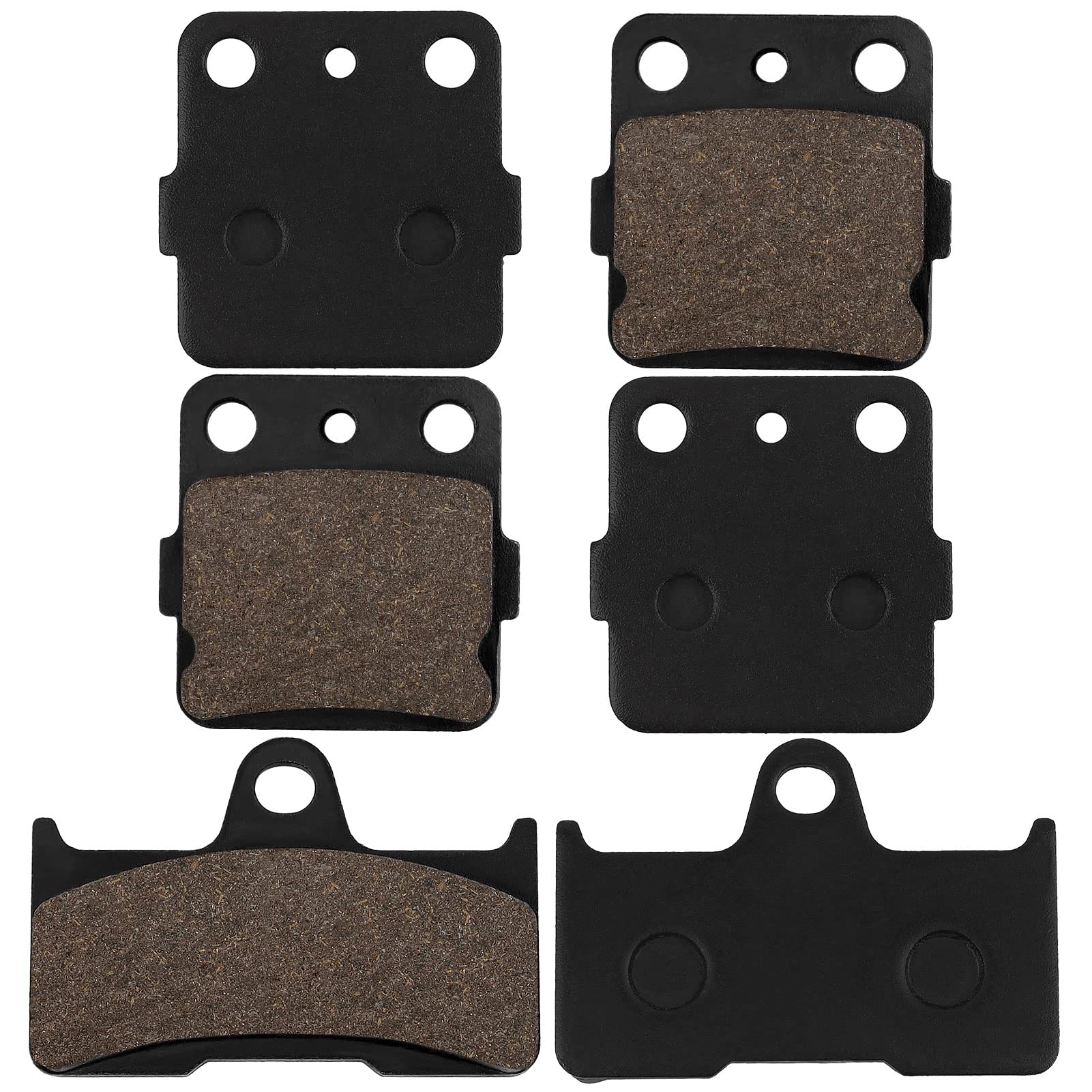 Brake Pads Front And Rear Compatible With Yamaha Yfm 660 Grizzly 660 4X4 2002 2003 2004 2005 2006 2007 2008 Yfm660F Yfm660Fa Yfm