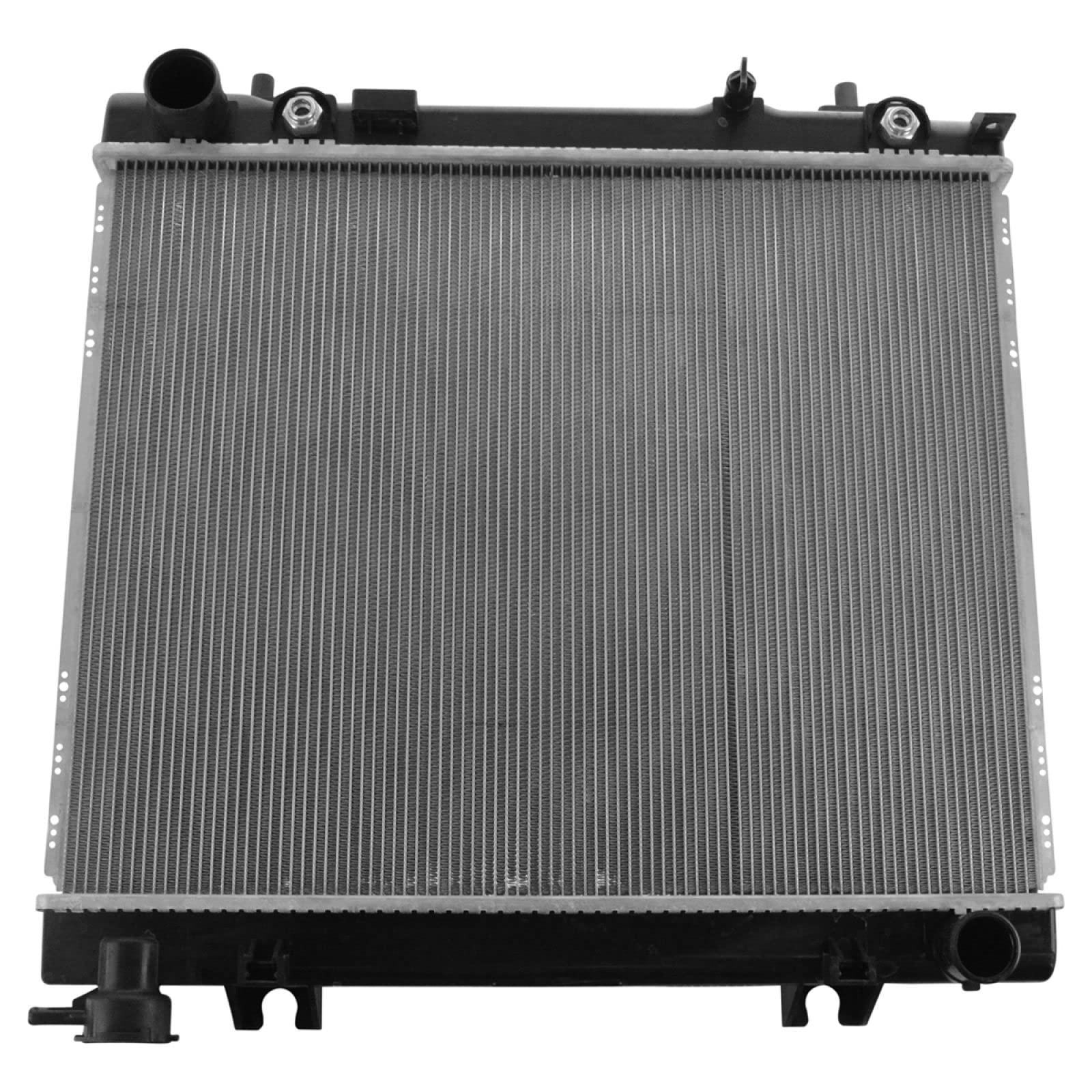 Trq Radiator Assembly Aluminum Core Compatible With 05-10 Dodge Dakota 06-09 Mitsubishi Raider 11 Ram Cu2883 Mi3010212
