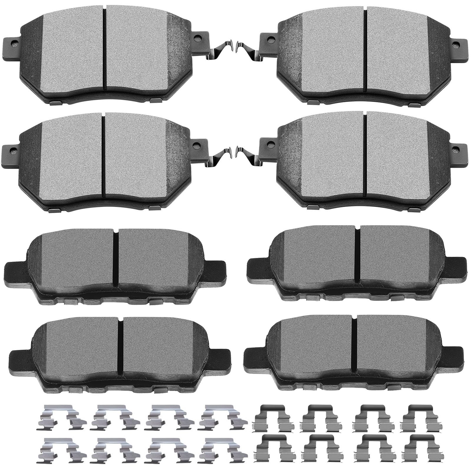 Ceramic Brake Pads Kits,Scitoo 8Pcs Brakes Pads Set Fit For 2009-2012 For Nissan Murano
