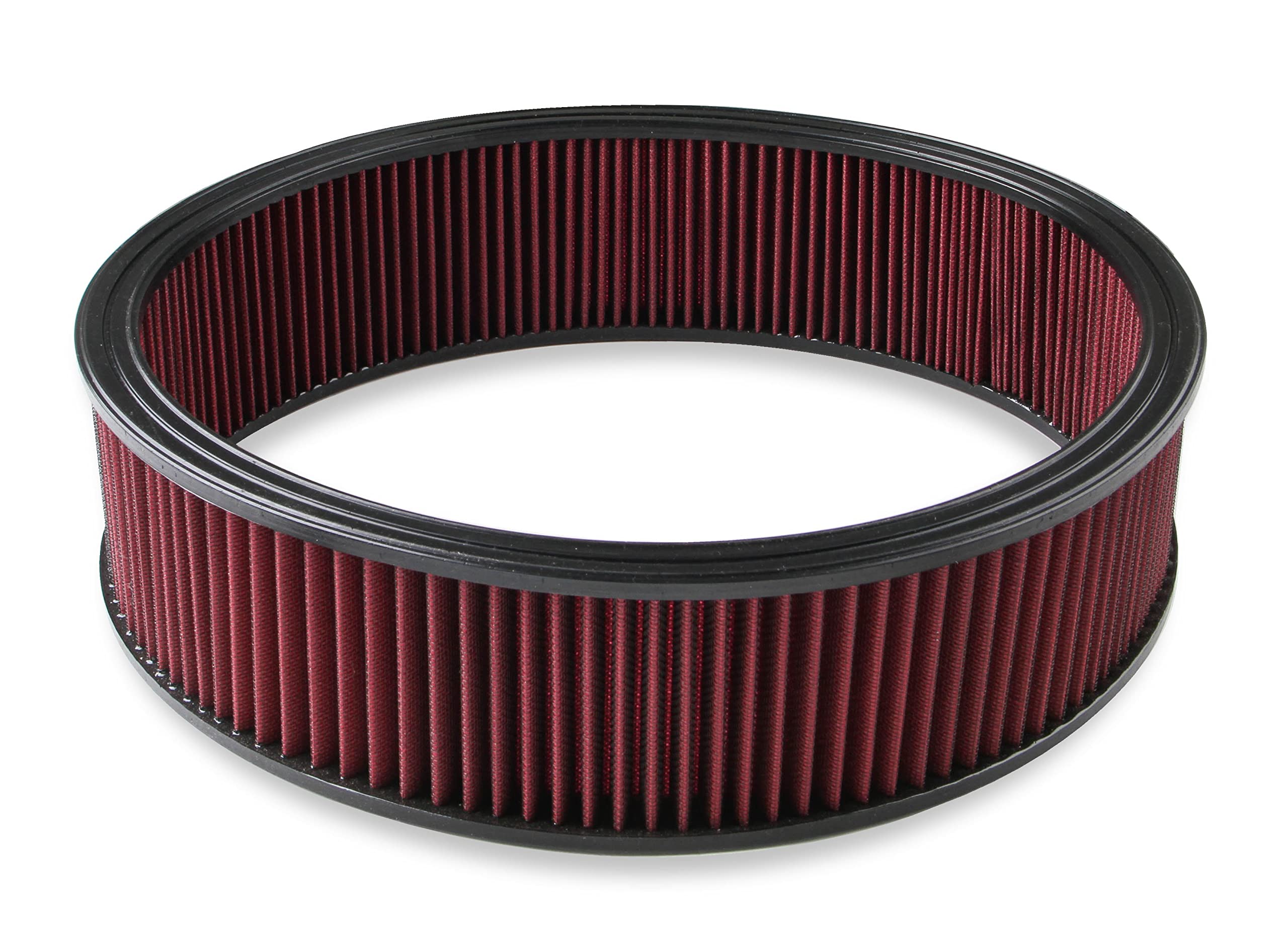 Holley 220-40 Air Filter - Replacement - 16 in. x 4 in. - Red Washable Gauze Filter