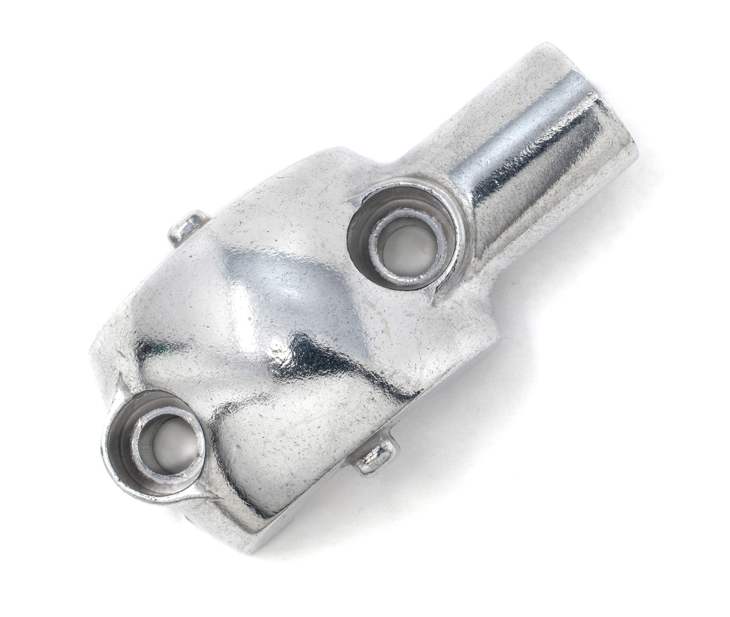 Distance Powersports 0442-202 Master Cylinder Mirror Mount Bracket - Polished Finish - Brake Clamp - Compatible with Kawasaki Su