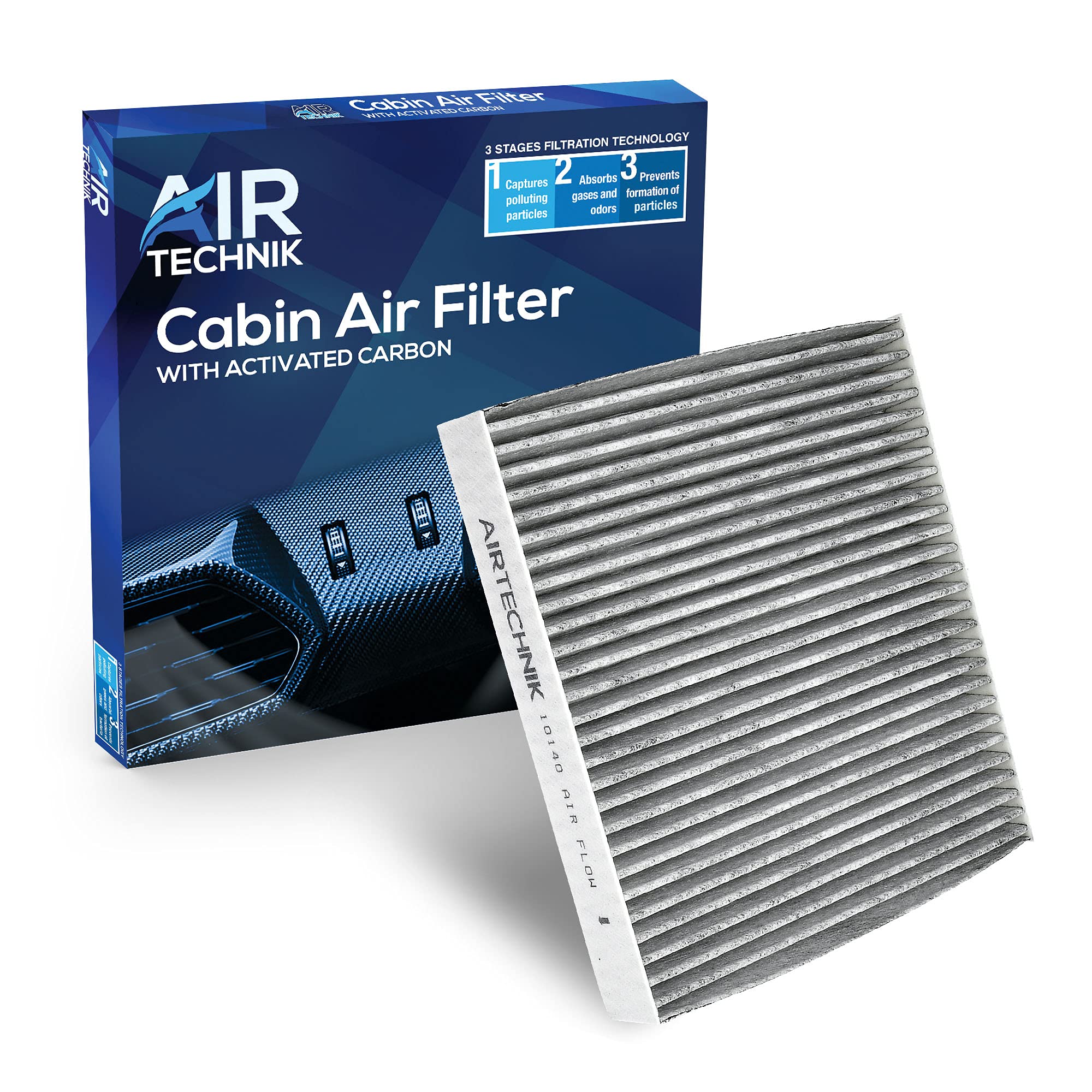 Airtechnik Cf10140 Cabin Air Filter W/Activated Carbon | Fits Infiniti Fx35, Fx45, G35 / Mitsubishi Eclipse, Lancer, Outlander/N
