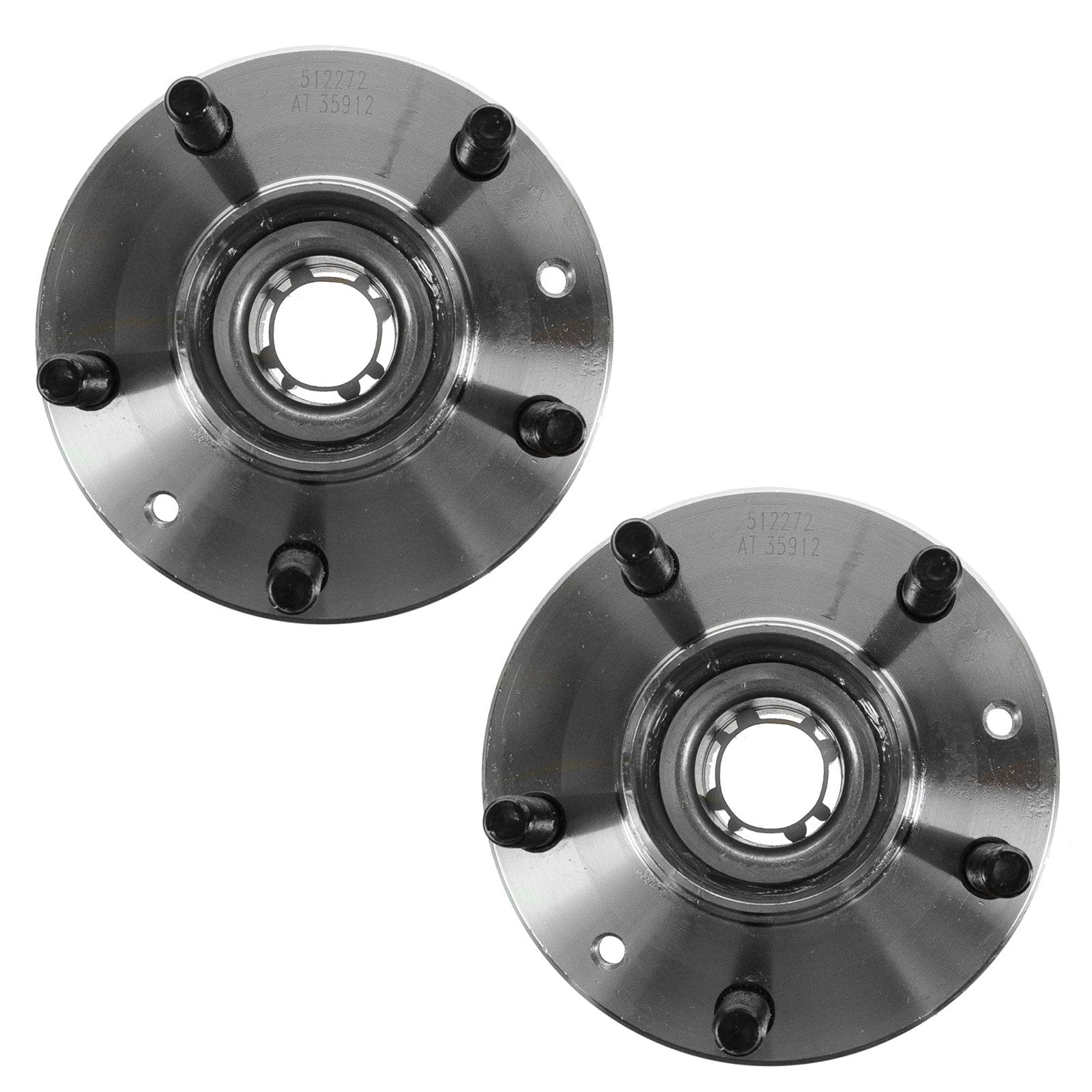 Trq Rear Wheel Hub Bearings Assembly Set Compatible With 2006-2007 Ford Fusion 2003-2004 Mazda 6 2006 Mercury Milan