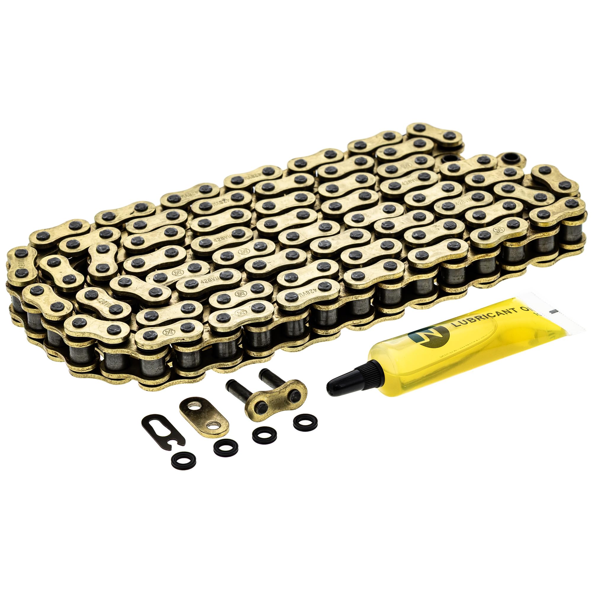 Niche Gold 428 X-Ring Chain 116 Links With Connecting Master Link