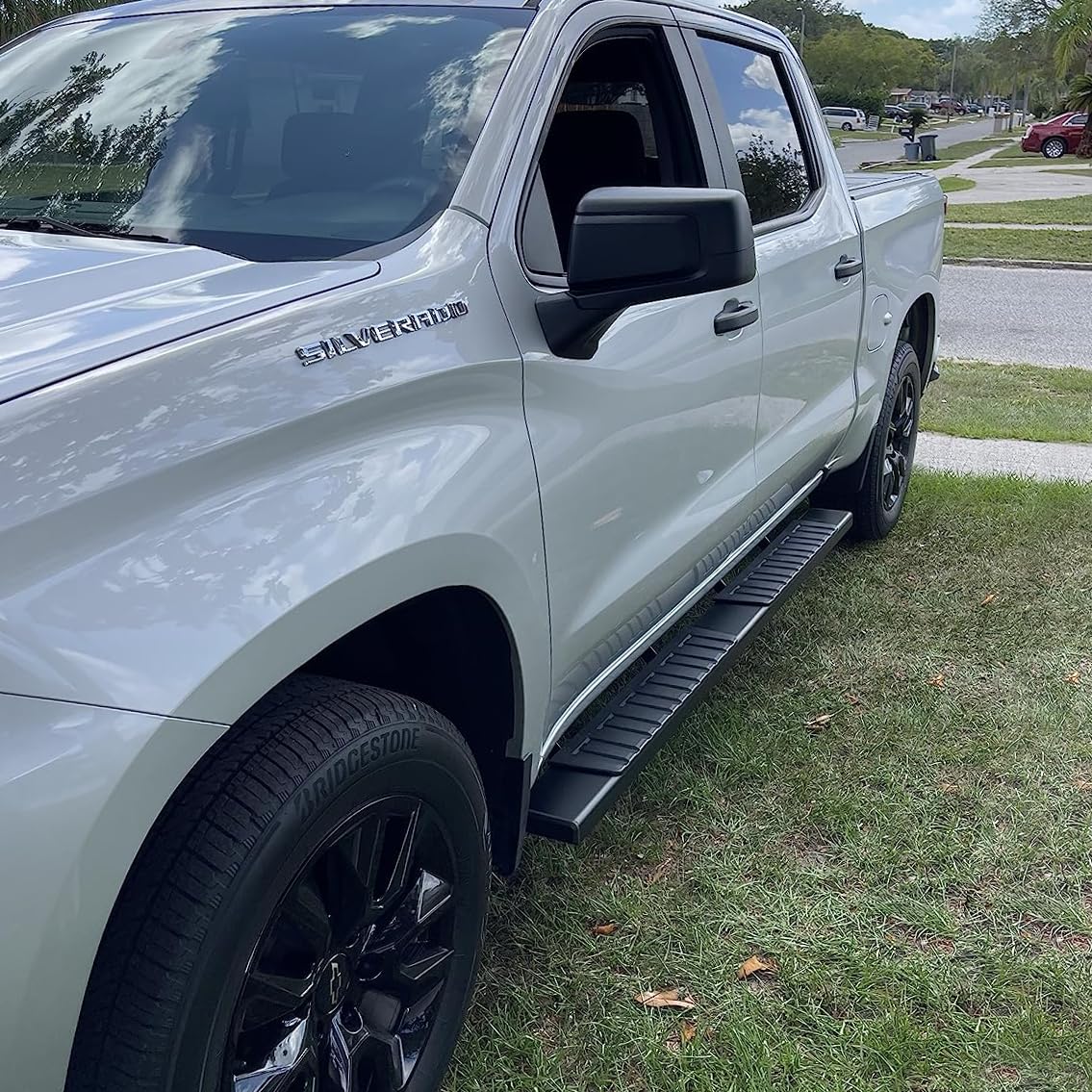 Comnova 6 Inches Double Cab Running Boards & Steps For 2007-2018 Chevy Silverado/Gmc Sierra 1500 Double Cab, 2007-2019 Silverado/Sierra 2500Hd 3500Hd, Carbon Steel Silverado Running Boards.