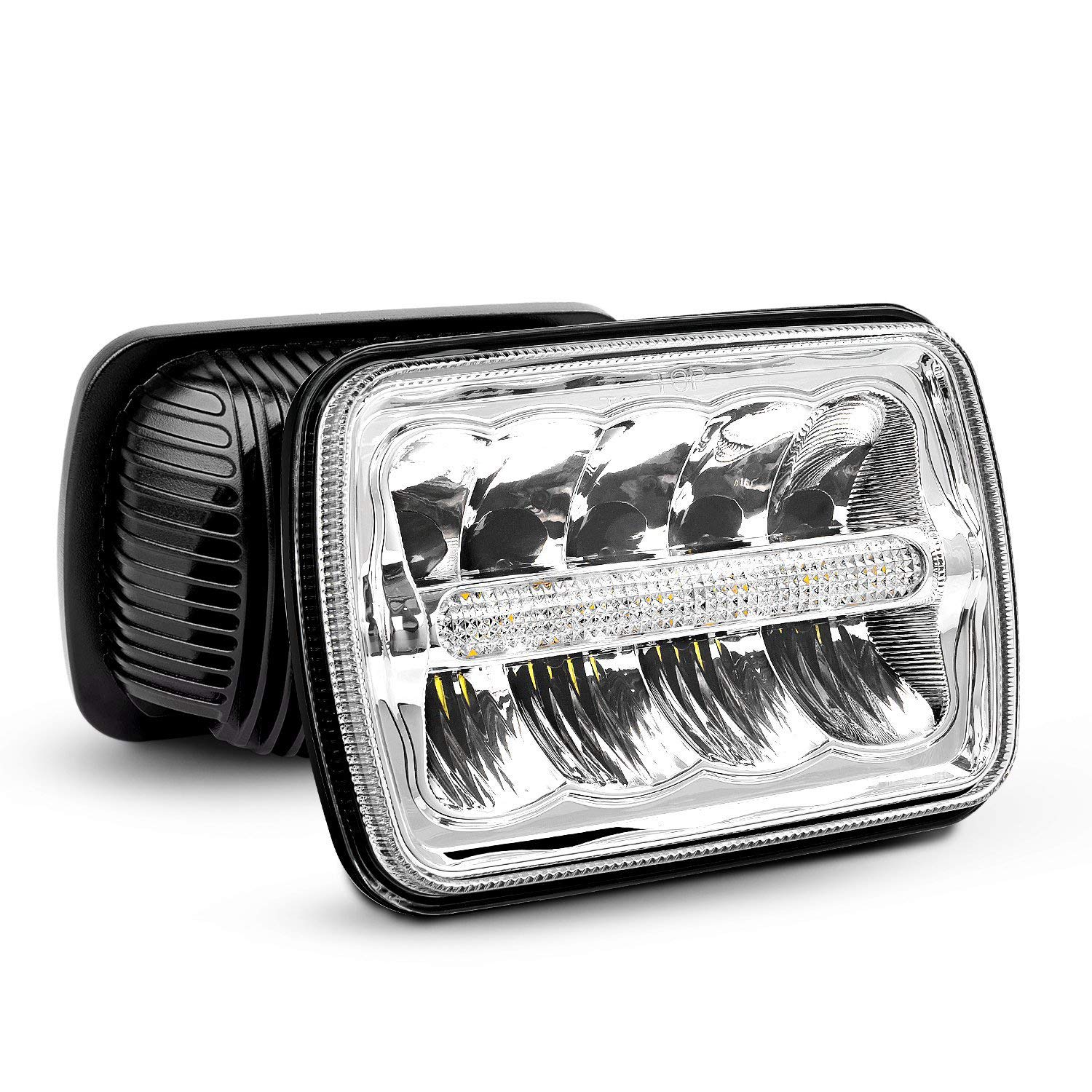 Nilight Led Headlights 7X6 5X7 45W Hi/Lo Led Sealed Beam Headlamp For Jeep Wrangler Yj Cherokee Xj Trucks 4X4 Offroad H6054 6053