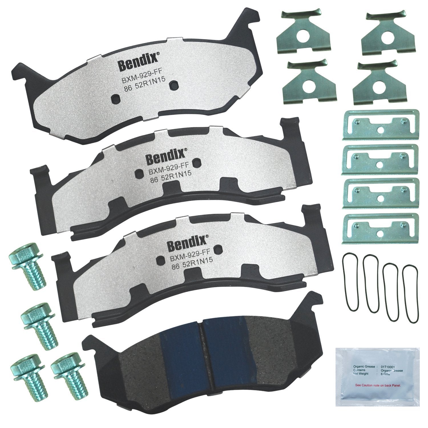 Bendix Fleet Metlok Mkd86Fm Brake Pads For Imperial,Newport,New Yorker,Town & Country,Dodge B100,B150,B200,B250,B300,B350,B1500,