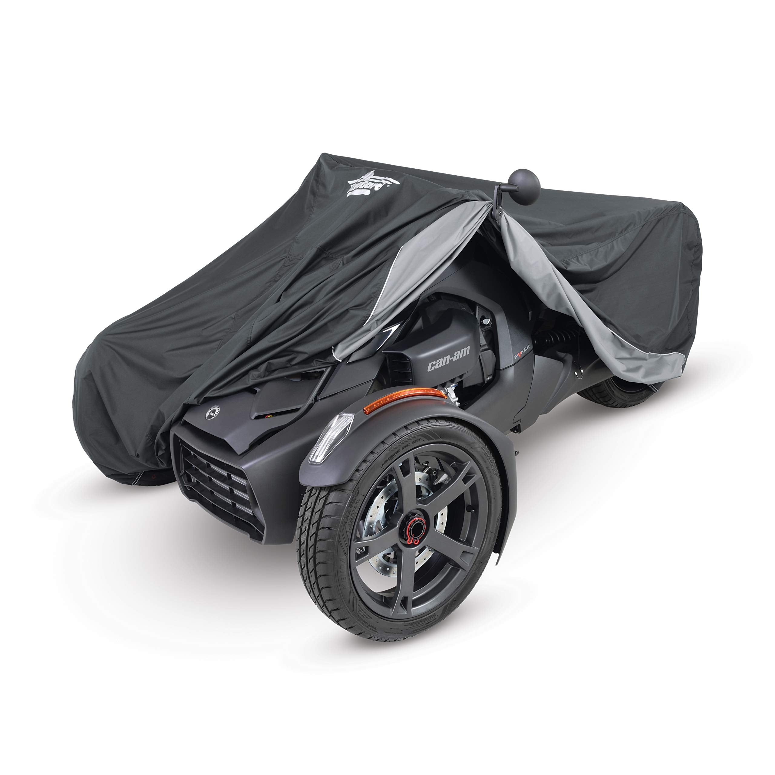 Ultragard Can-Am Ryker Full Motorcycle Cover With Heat Shield & Expandable Pouch - Water-Resistant, Windshield Protection, Bunge