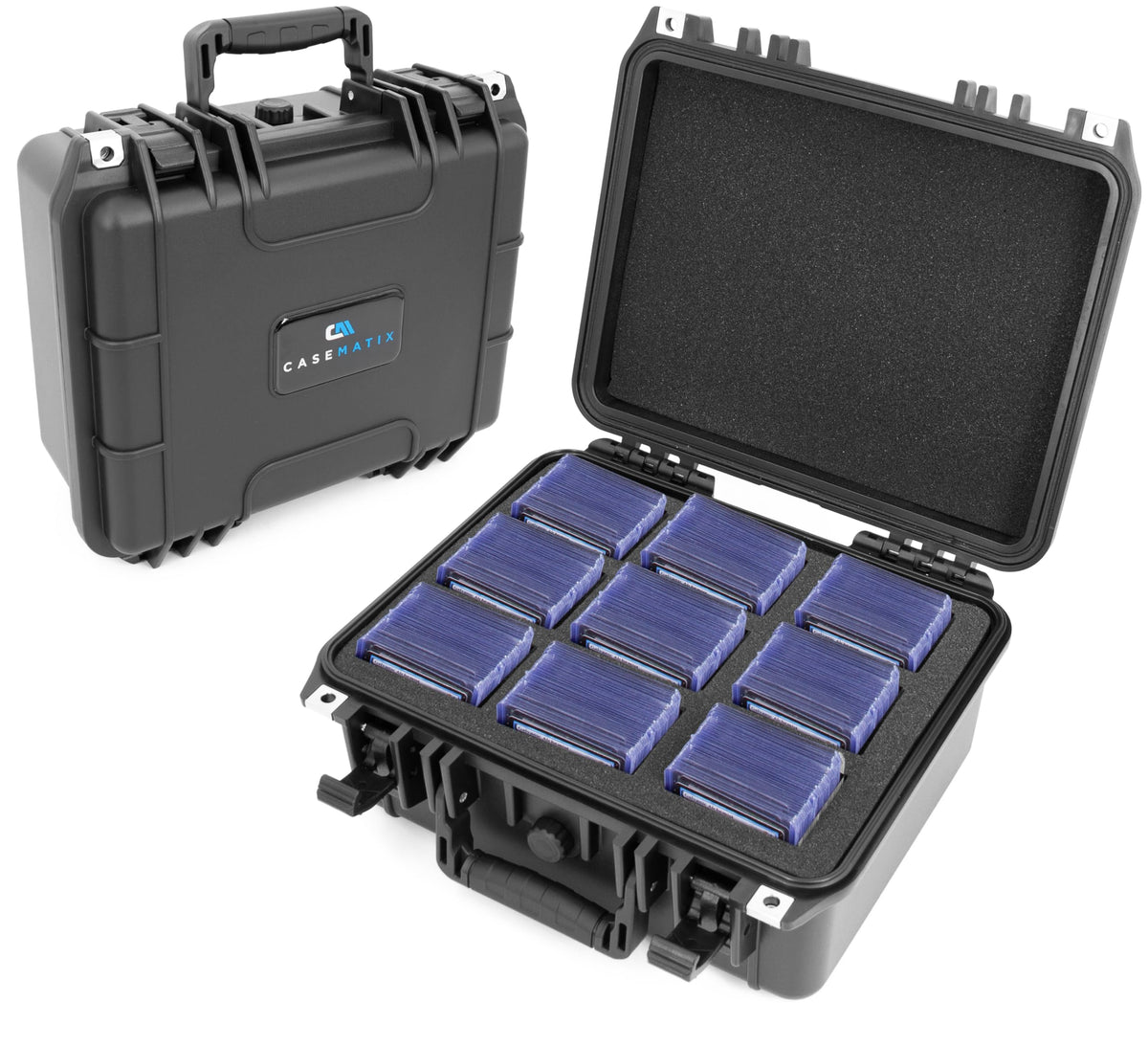 Casematix Top Loader Card Storage Case For Trading Cards Fits 315 3'' X 4'' 35Pt Toploaders Case Or 65 One Touch Card Holders, H
