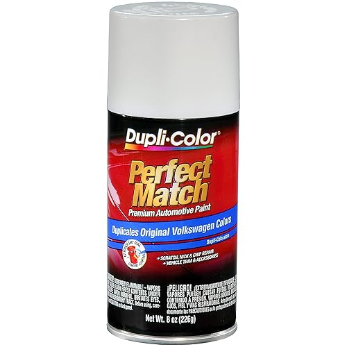 Dupli-Color Perfect Match Spray Paint, Volkswagen Candy White LB9A, 8 oz Aerosol Can - Automotive Touch-Up Paint