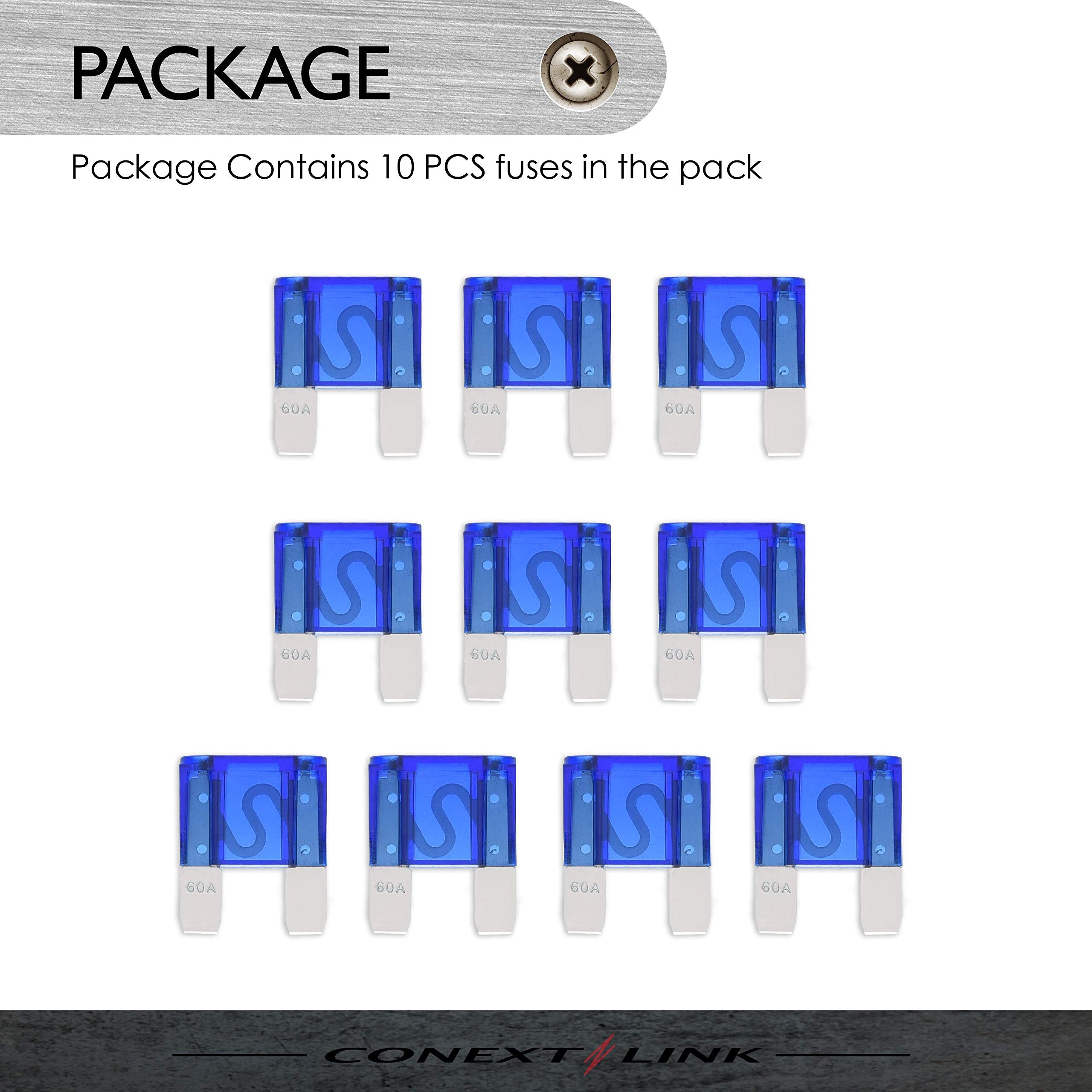 Conext Link Maxi60-10 Nickel 60Amp Maxi Fuse 10 Pack (14294)