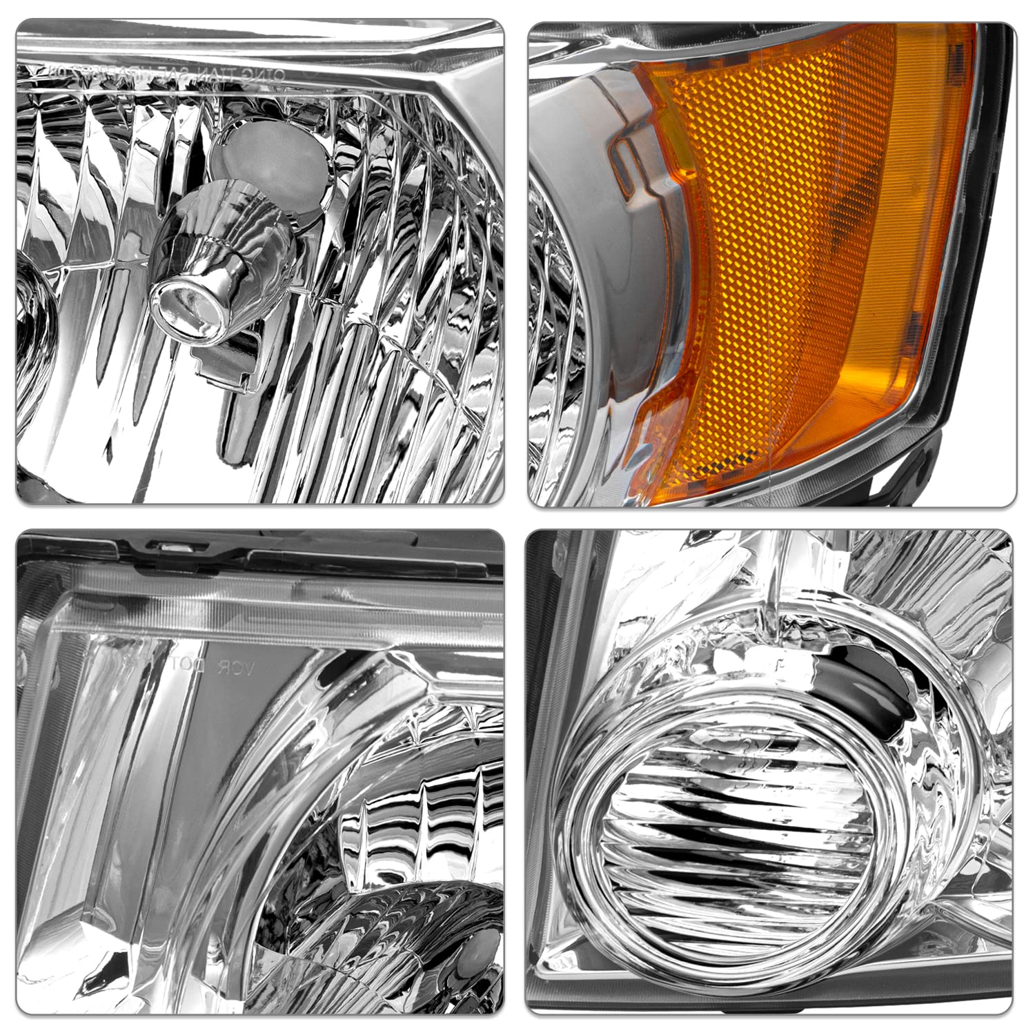 Sockir Headlight Assembly Oe Style Factory Replacement Compatible With 2008-2012 Ford Escape Left Driver Side