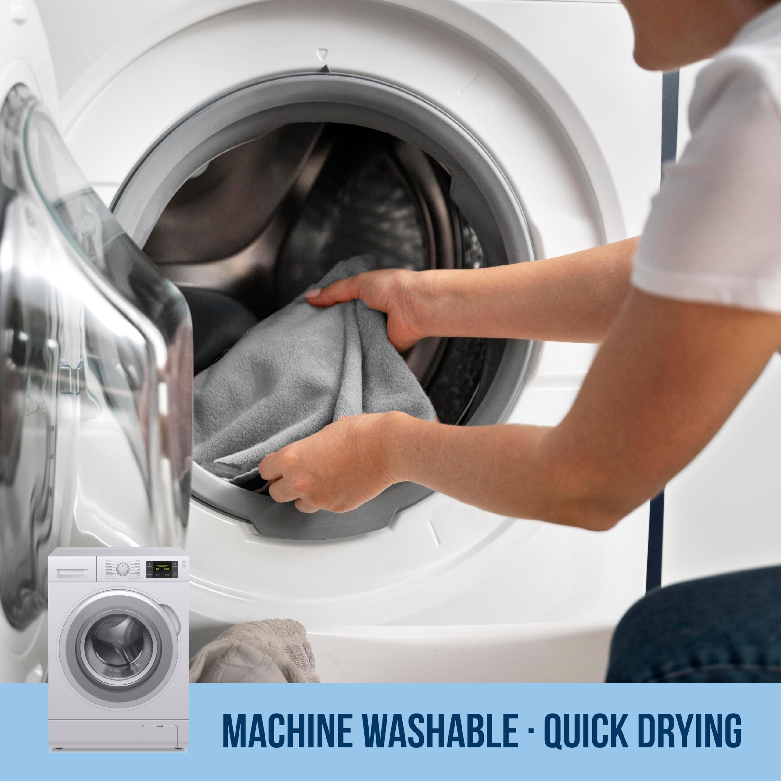 Green Lifestyle Chamois Cloth Microfiber Cleaning Cloth 12 Pack, Borderless Towels Cleaning, Car Microfiber Towel, Drying Car Wa