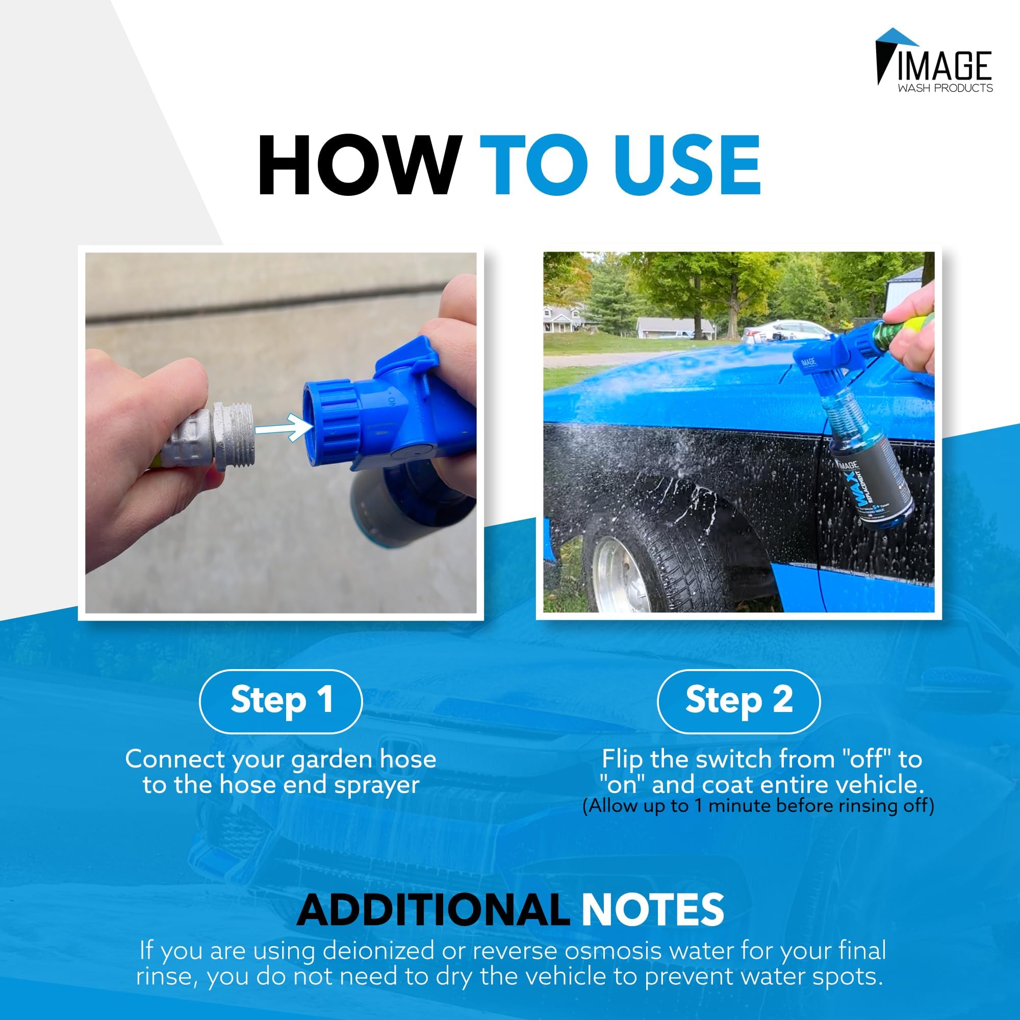 Image Wash Products Wax Replacement (Foamable) - Protectant For Trucks/Rv'S/Cars/Boats/Trailers/Equipment. ((16 Fl Oz (Pack Of 1