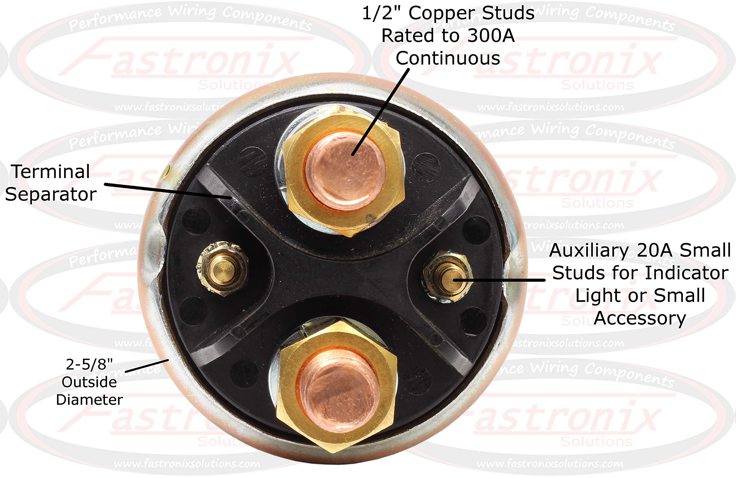 Fastronix 300A 1/2' Severe Duty Battery Disconnect Switch With Face Plate
