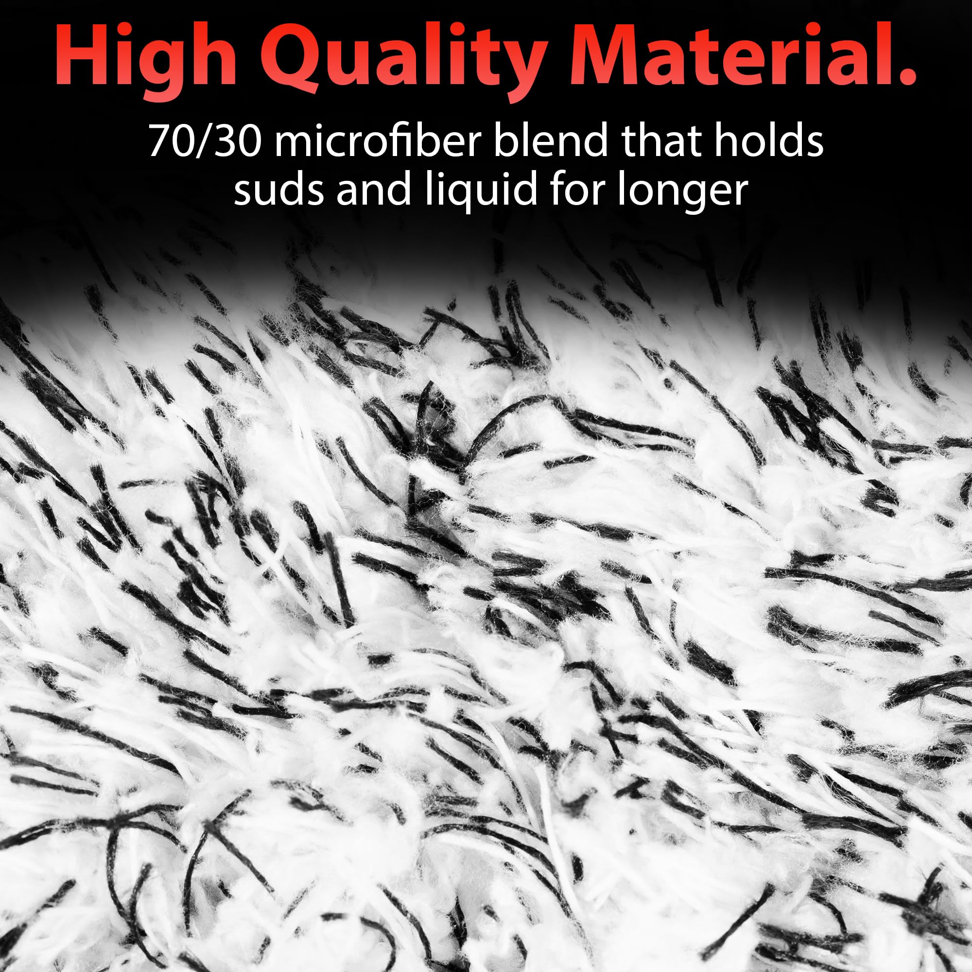 Adam'S Polishes Microfiber Car Wash Mitt, Car Sponge Wrapped In Soft, Plush Fiber Cloth Material, Safe Washing With Any Car Soap