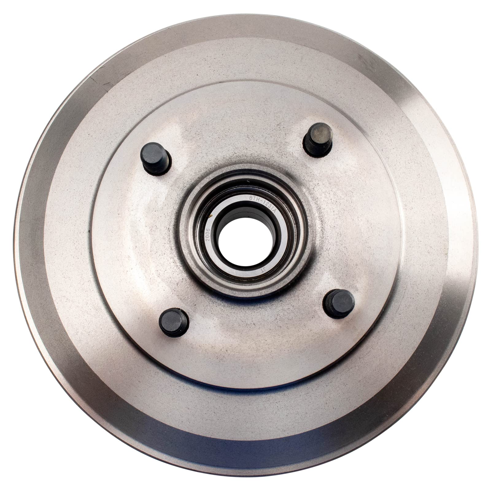 Trq Rear Brake Drum Pair Set Compatible With 2009-2011 Ford Focus