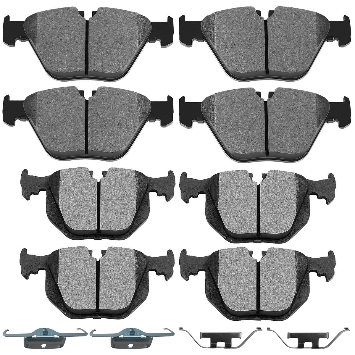 Ceramic Brake Pads Kits,Scitoo 8Pcs Brakes Pads Set Fit For Bmw 525I,525Xi,528I,528I Xdrive,528Xi,530I,530Xi,535I Xdrive,535Xi