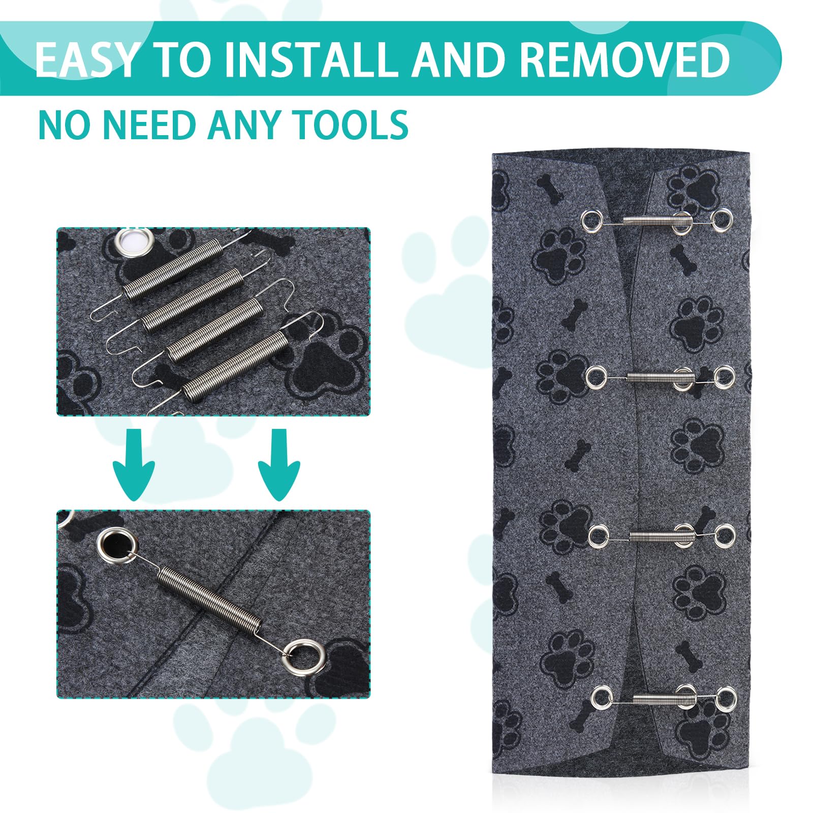 Tinideya 3 Packs RV Step Covers 22 Wide RV Step Rug with Install Hook Stair Covers Fit 8 to 11 Deep Camper Step Carpet Cam