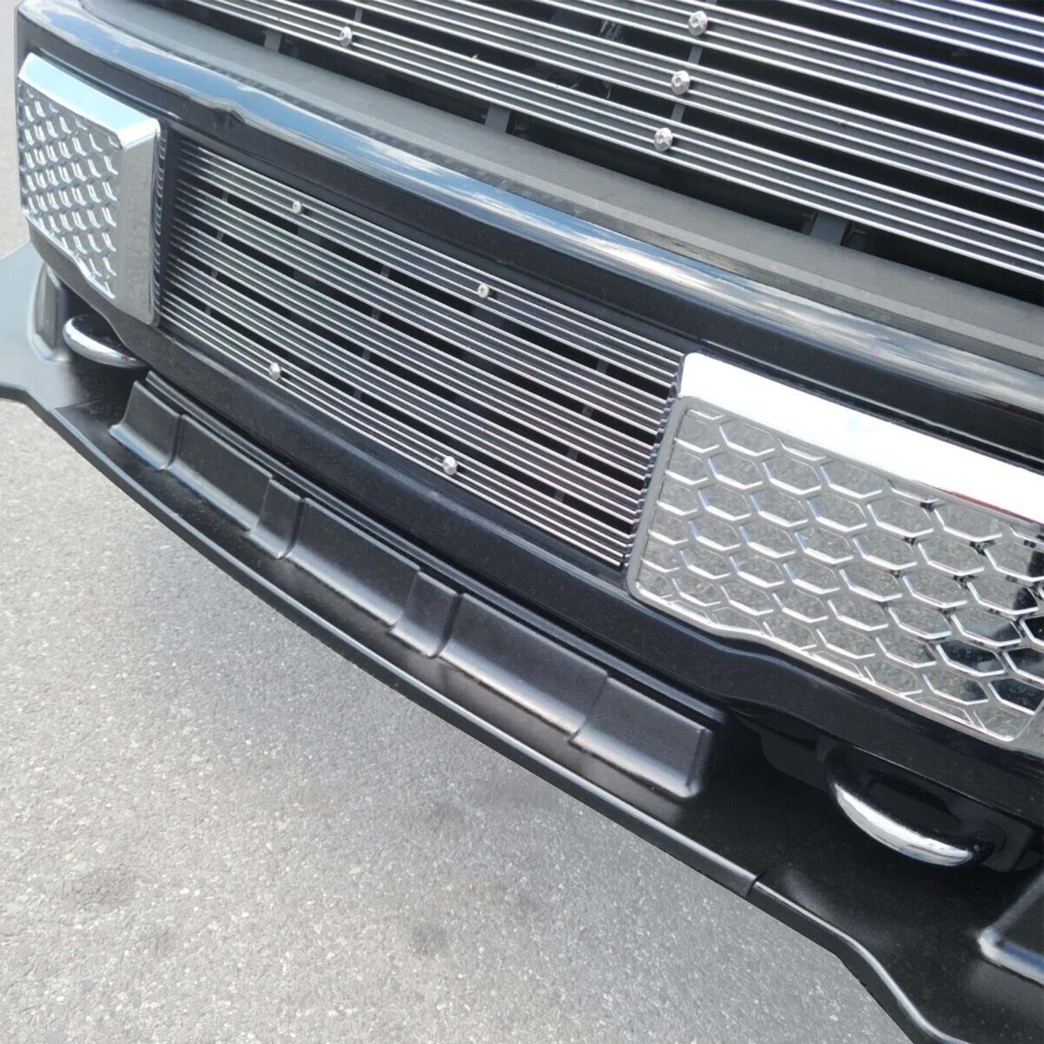 Ecotric Pair Chrome Tow Hooks Compatible With 2009-2019 Ford F150 With Mounting Hardware Replacement For Fl3Z-17N808-A| Fl3Z17N808A 2 Pcs