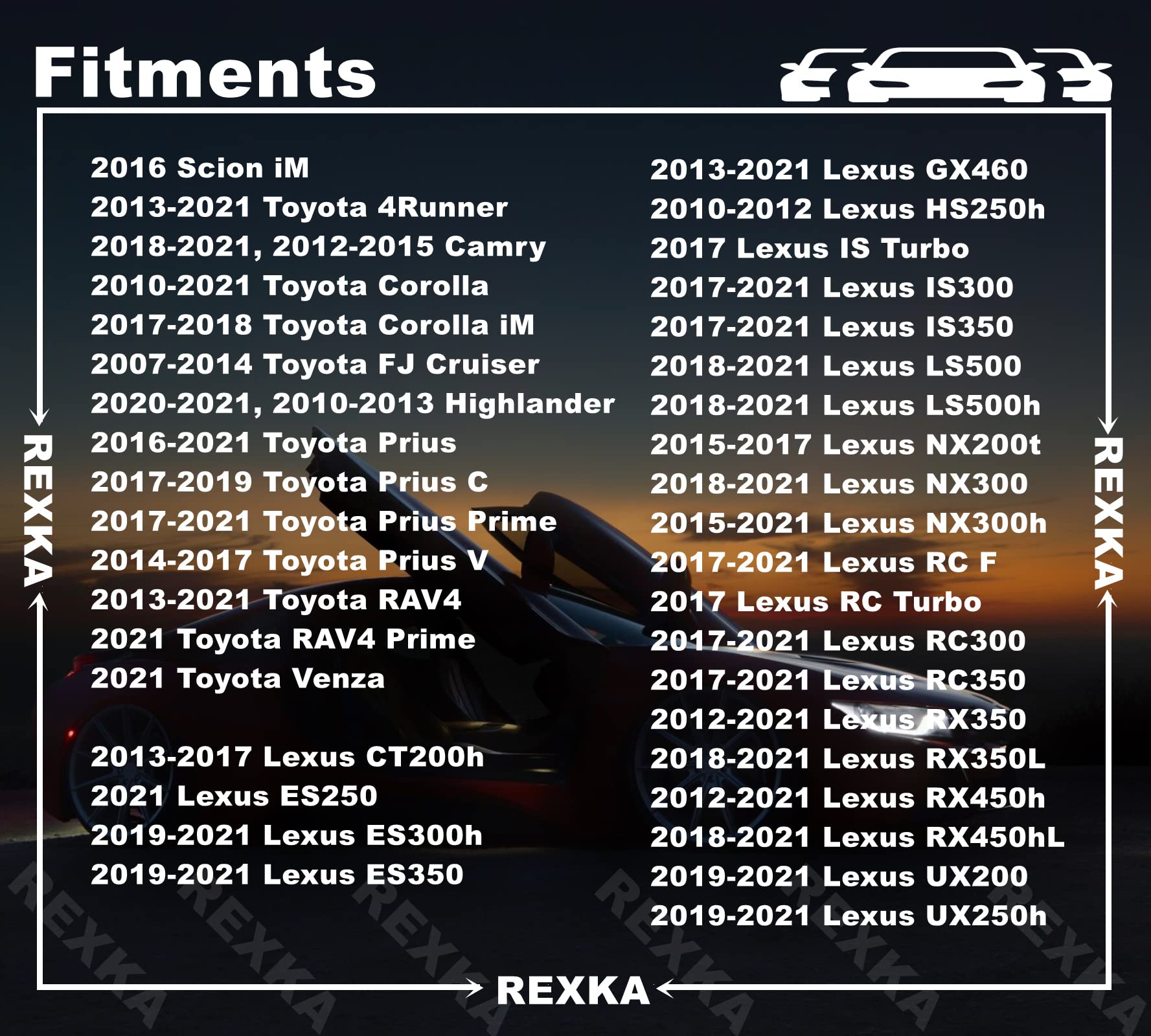 Rexka 15pcs Front & Rear Spoiler Moulding Clip Compatible with Toyota Lexus 75392-35220 4Runner, Camry, Corolla, FJ Cruiser, Hig