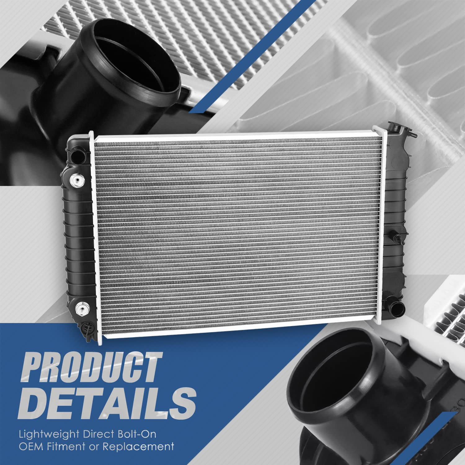 Auto Dynasty Radiator Compatible With 1982-1992 Buick Century Chevy Celebrity Oldsmobile Cutlass Ciera Cruiser Pontiac 6000 2.5L