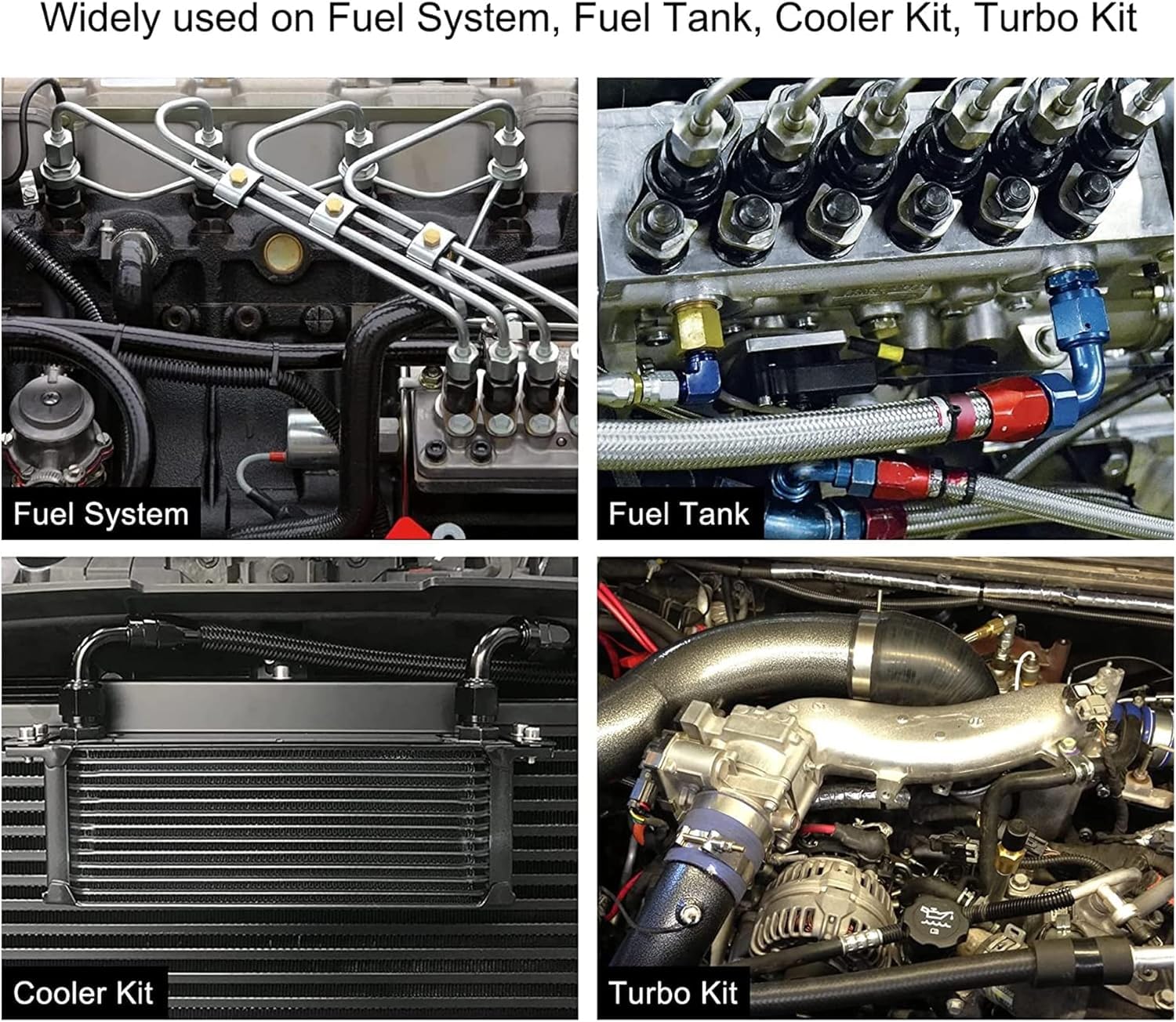 Evil Energy 3An Male Flare To 1/8 '' Npt 90 Degree Swivel Fitting Adapter Aluminum Black