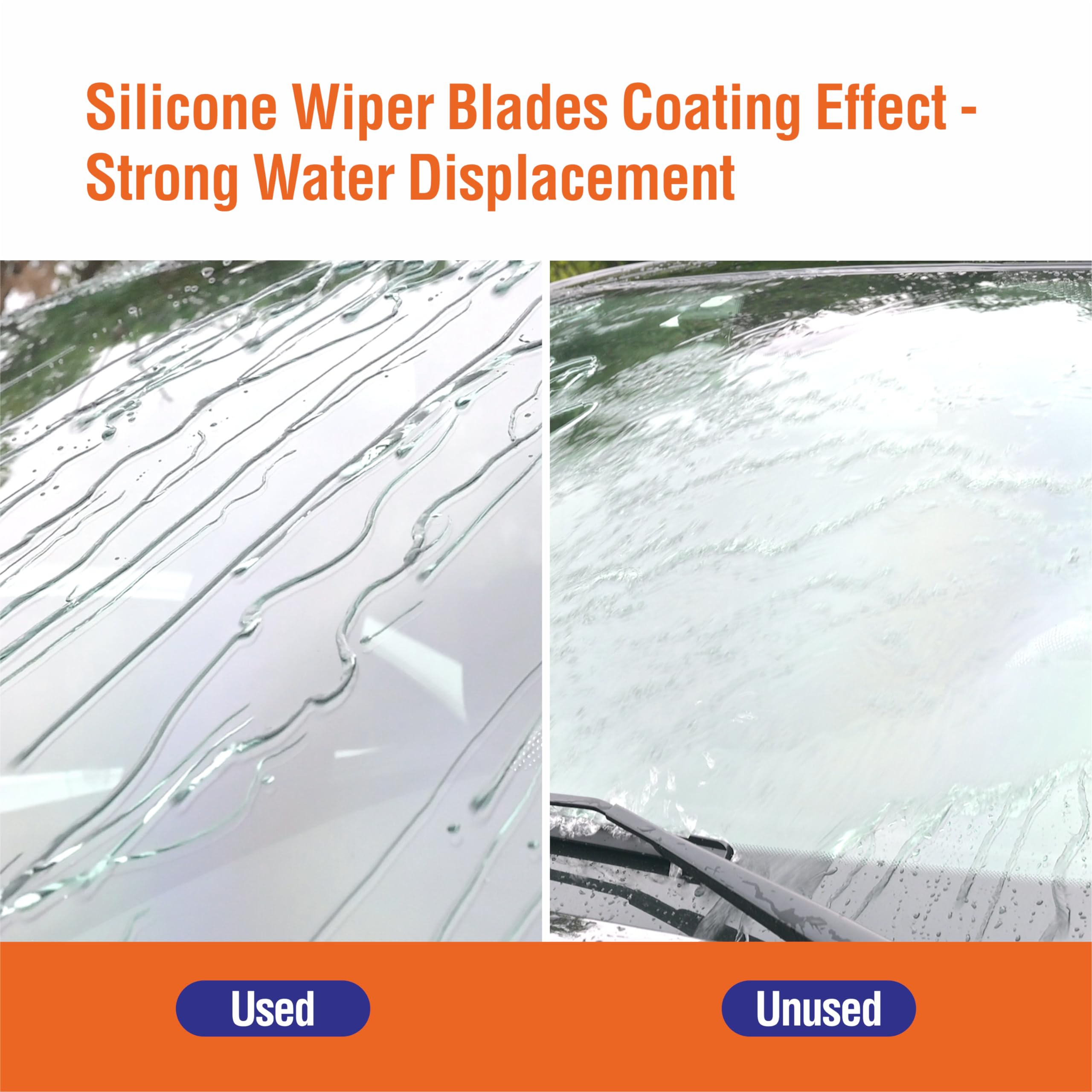 Wowiper Silicone Windshield Wiper Blades With Rear Wiper Blade For Kia Sportage 2011-2016, All-Season Automotive Replacement Win