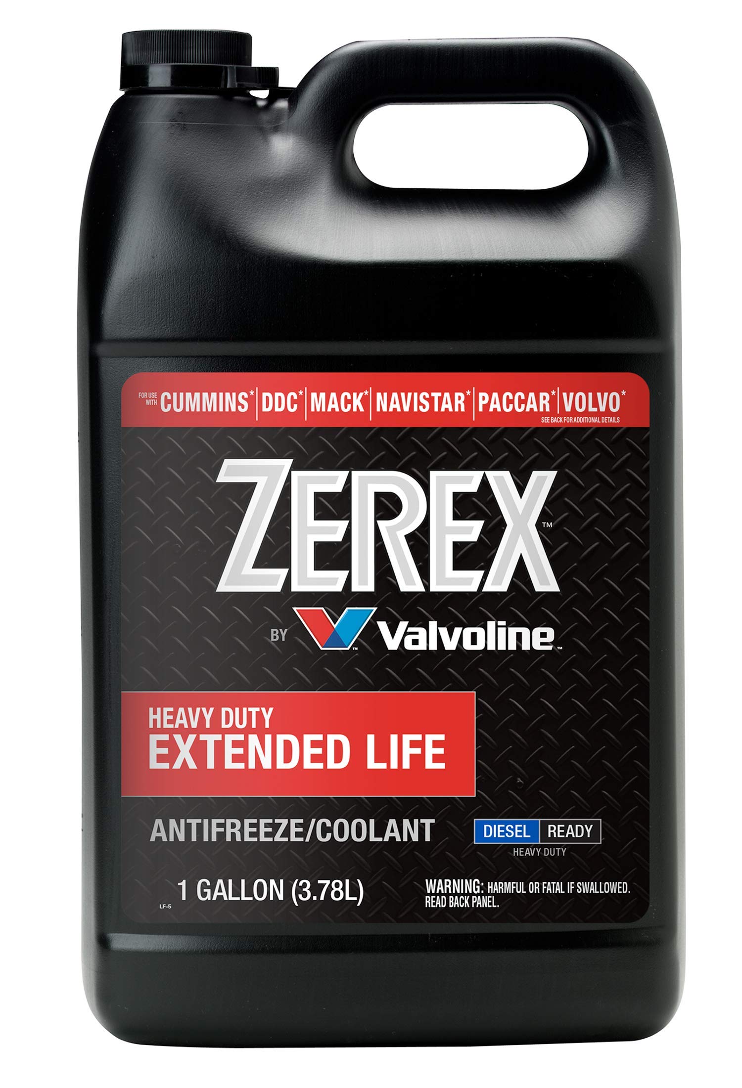 Zerex Extended Life Red Heavy Duty (Hd) Concentrate Antifreeze/Coolant 1 Ga, Case Of 6