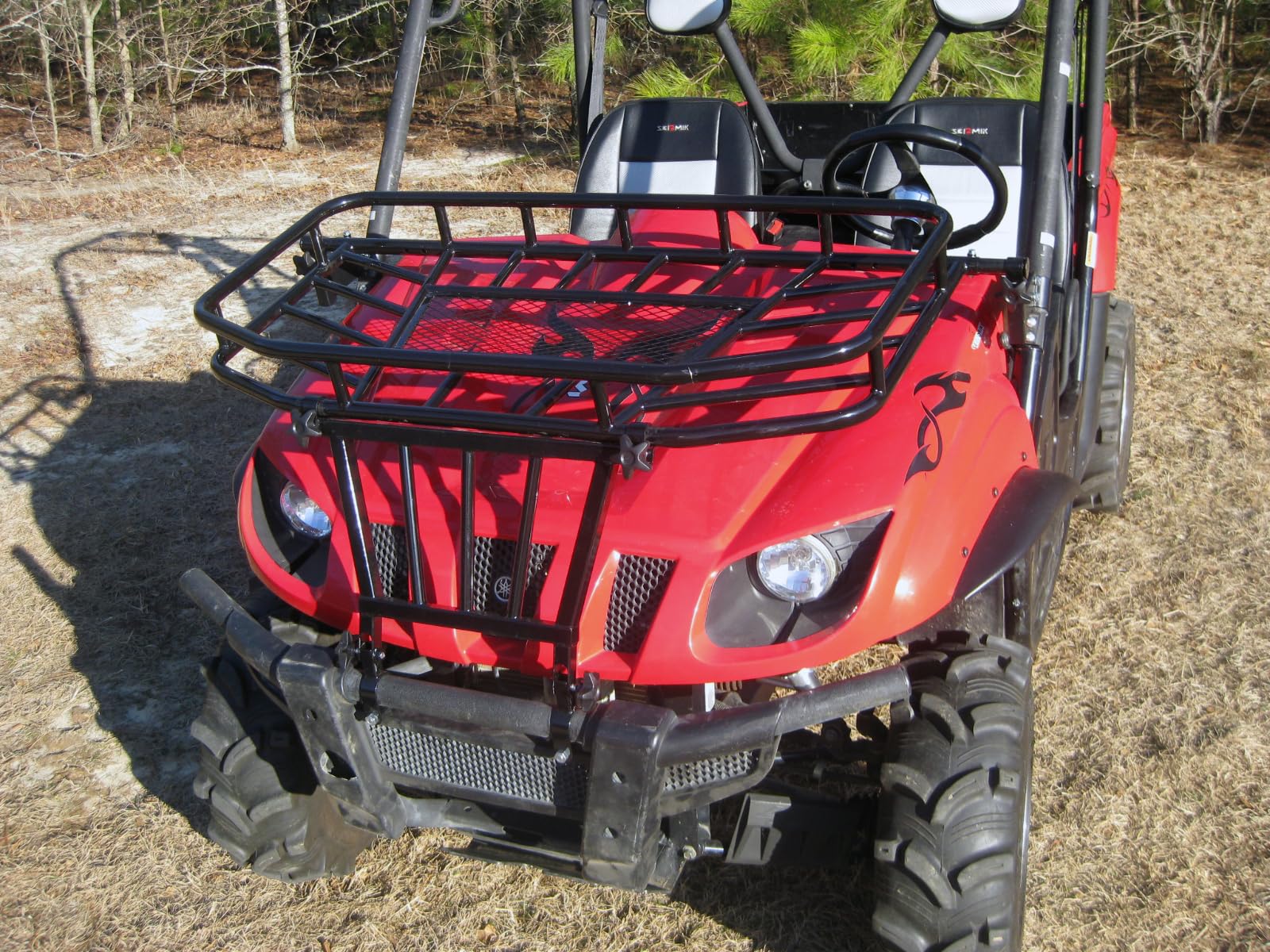 Seizmik Utv Utility Hood Rack Compatible With Yamaha Rhino 2004-2013 Utv Models | Farming Utility Cargo Rack