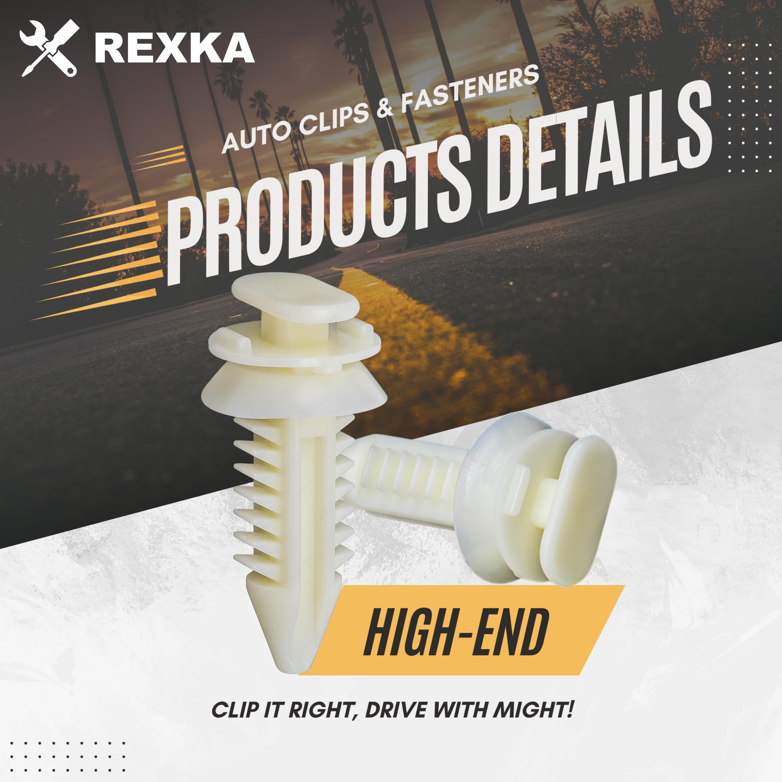 Rexka 20Pcs Door Panel Clips Retainers 15545202 Compatible With Gm Chevrolet Gmc Trucks Chevy Pickup Suv