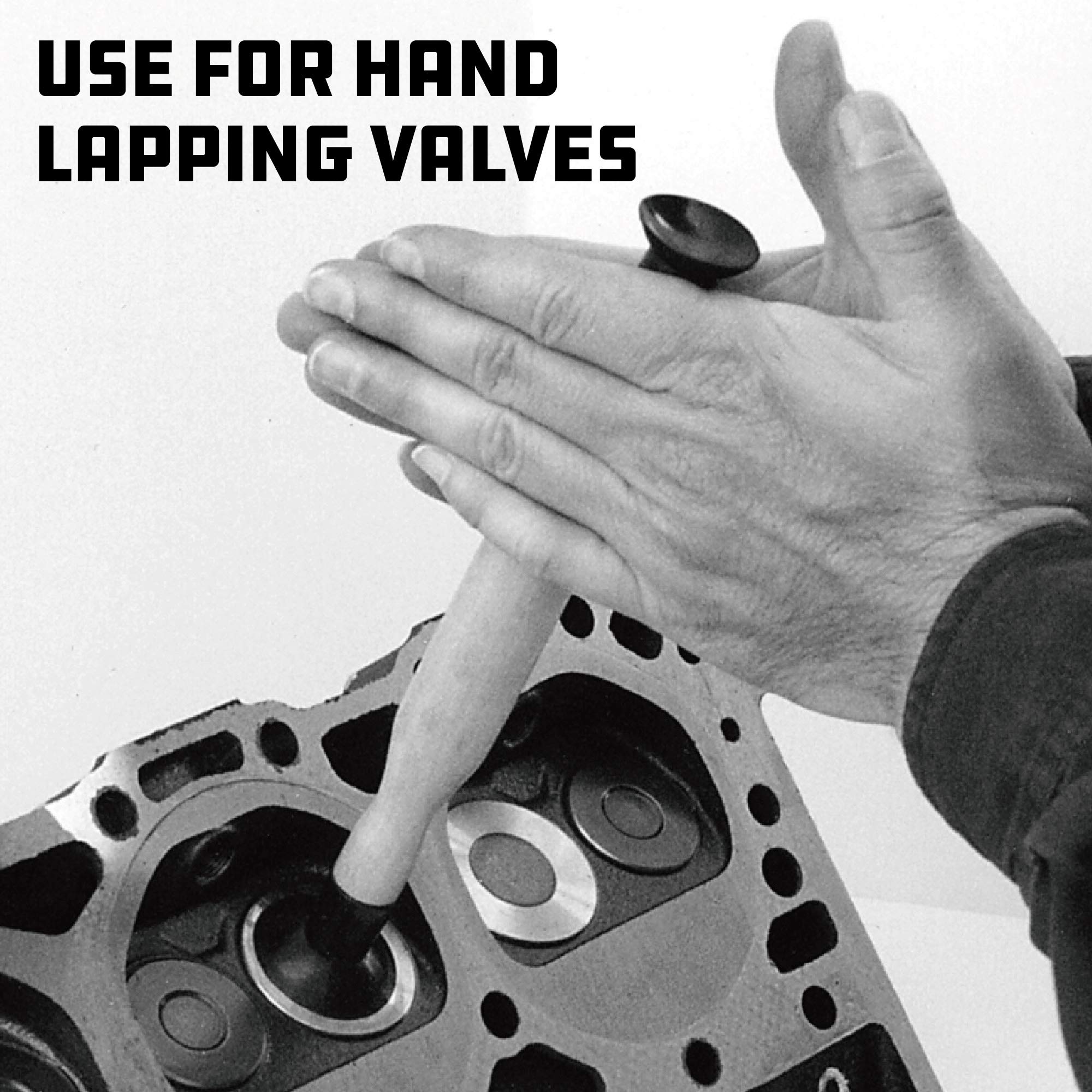 Powerbuilt 2 Piece Double Cup Valve Grinder Set, Double Ended Grip Valve Grinding Lapping Stick Tool Set, Sizes for 5/8'' 13/16'