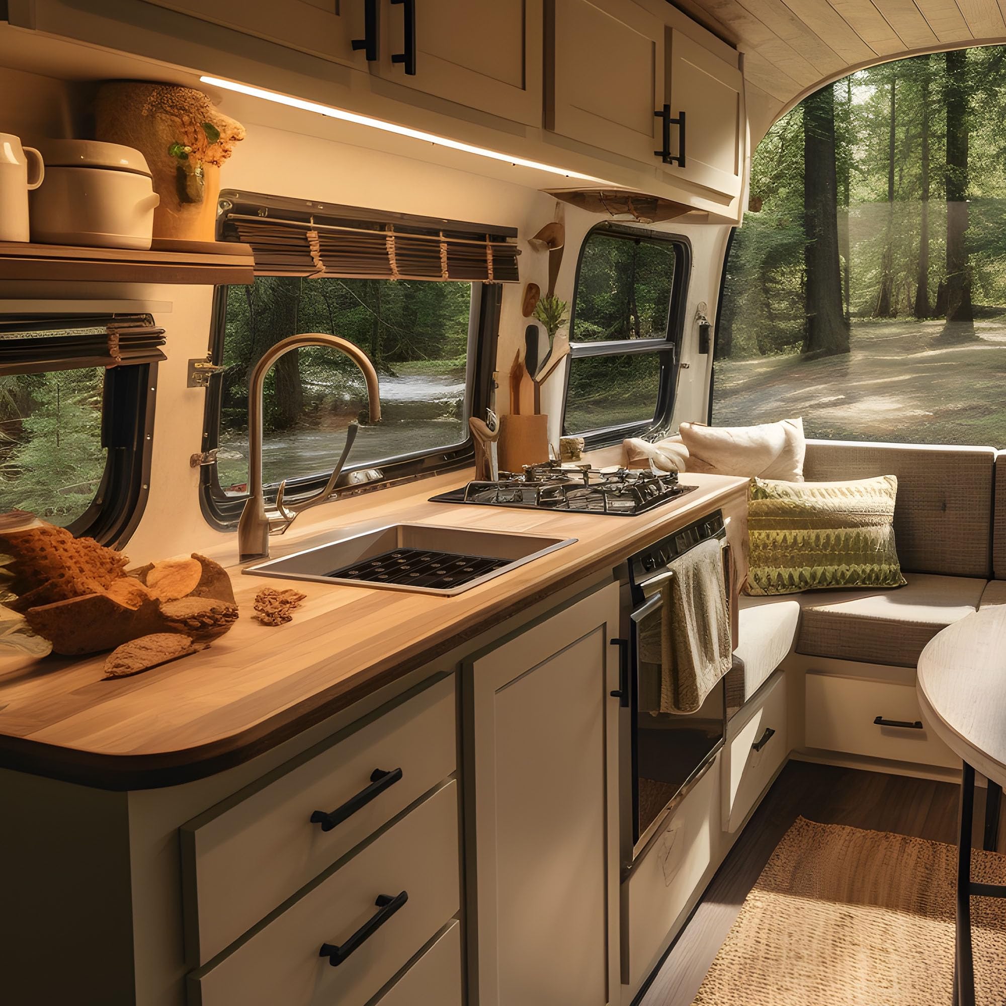 Camco 10 Inch X 11.75 Inch Durable Compact Vinyl Kitchen Sink Pad Mat With Drain Holes, For Rv, Camper, Marine, And Boat Sinks, Black