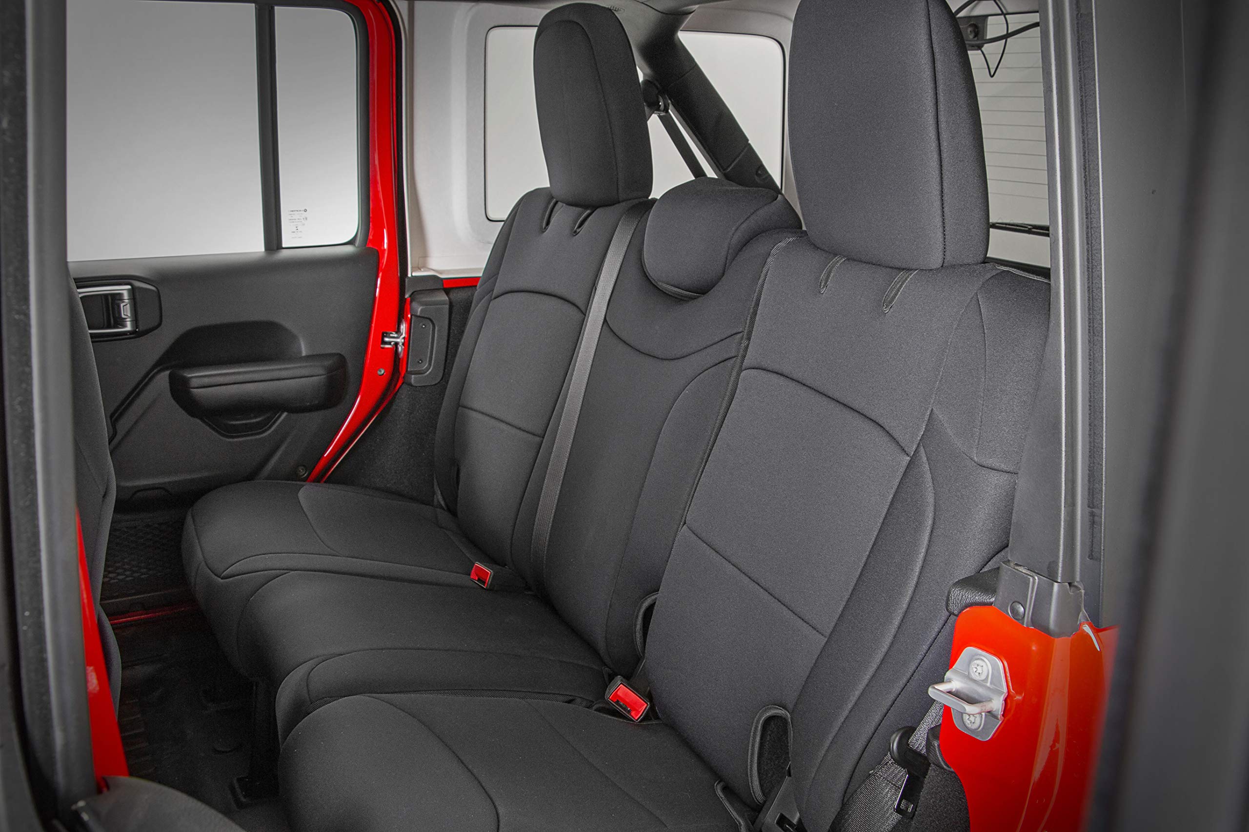 Rough Country Neoprene Seat Covers For Jeep Wrangler Unlimited 4-Door (2008-2010) - Waterproof & Uv Resistant, Foam Padded, Fron