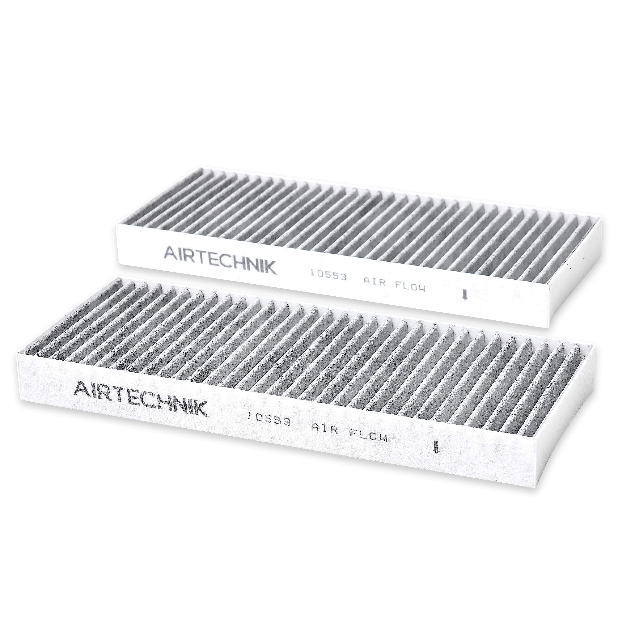 AirTechnik CF10553 Cabin Air Filter w/Activated Carbon | Fits Nissan Frontier 05-21, NV1500/NV2500/NV3500 12-15, Pathfinder 05-1