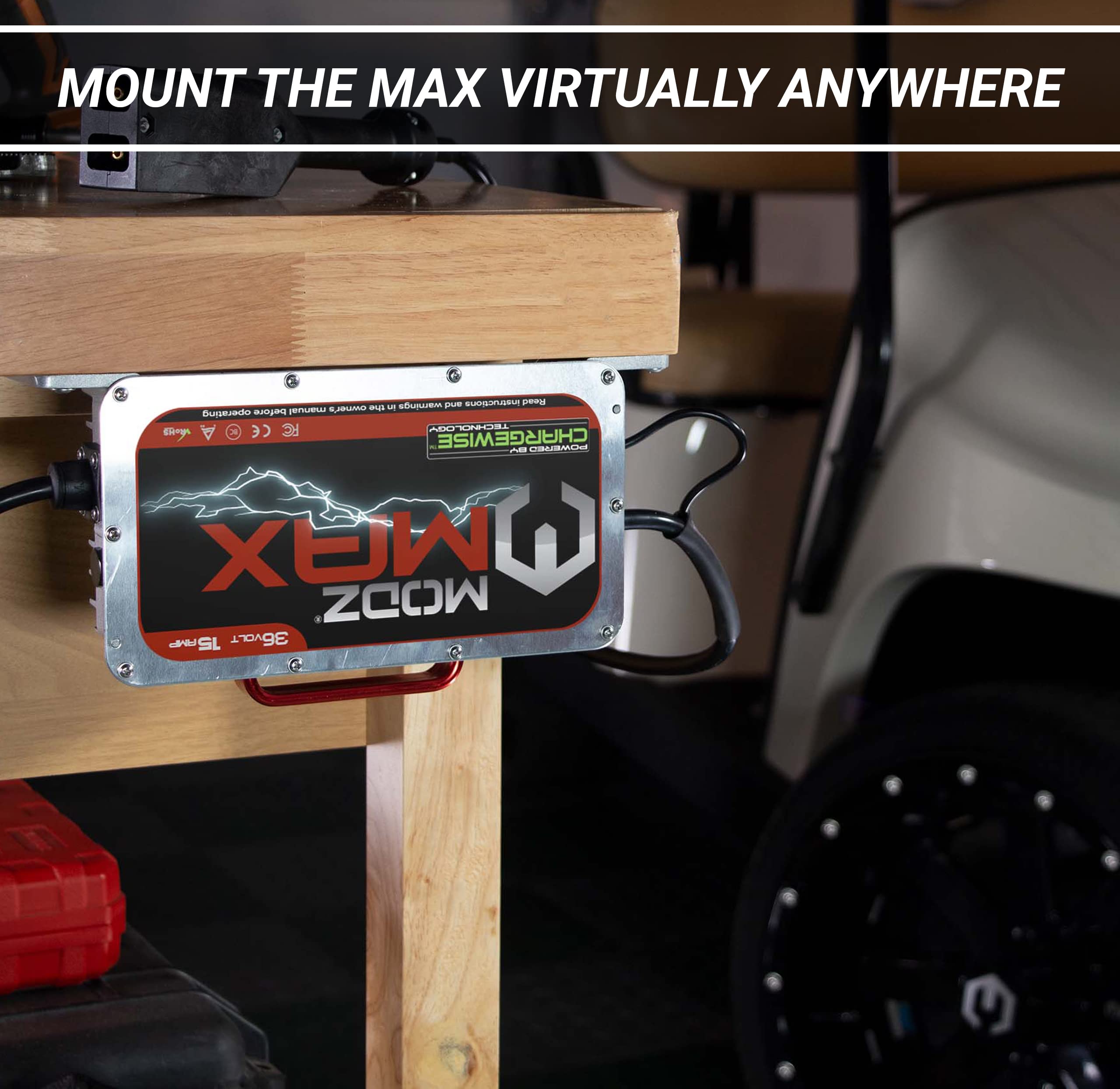Modz Max36 15 Amp Ezgo Txt Battery Charger For 36 Volt Golf Carts