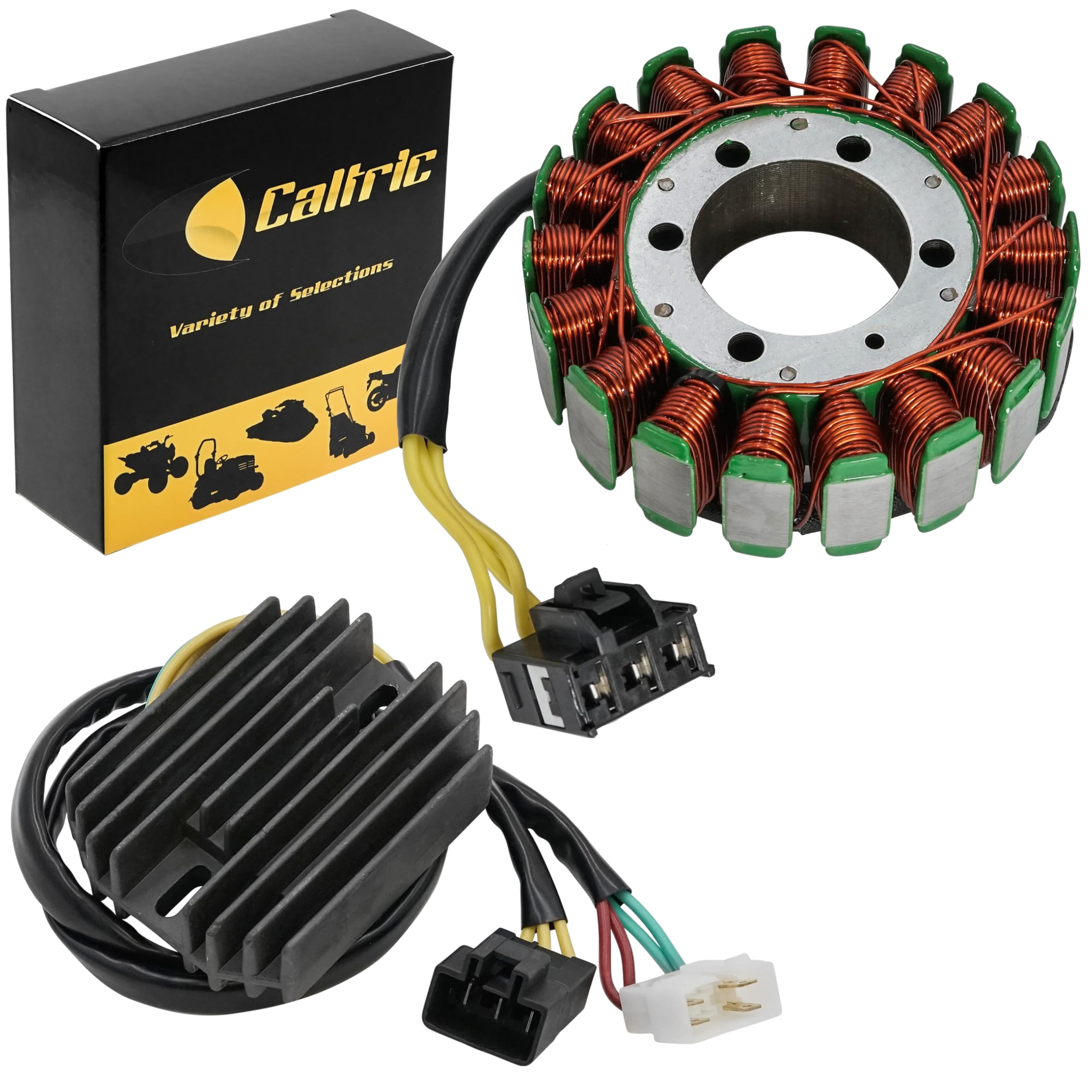 Caltric Stator & Regulator Rectifier Compatible With Honda Cbr600F4 Cbr-600F4 Cbr600F4I 2001-2006