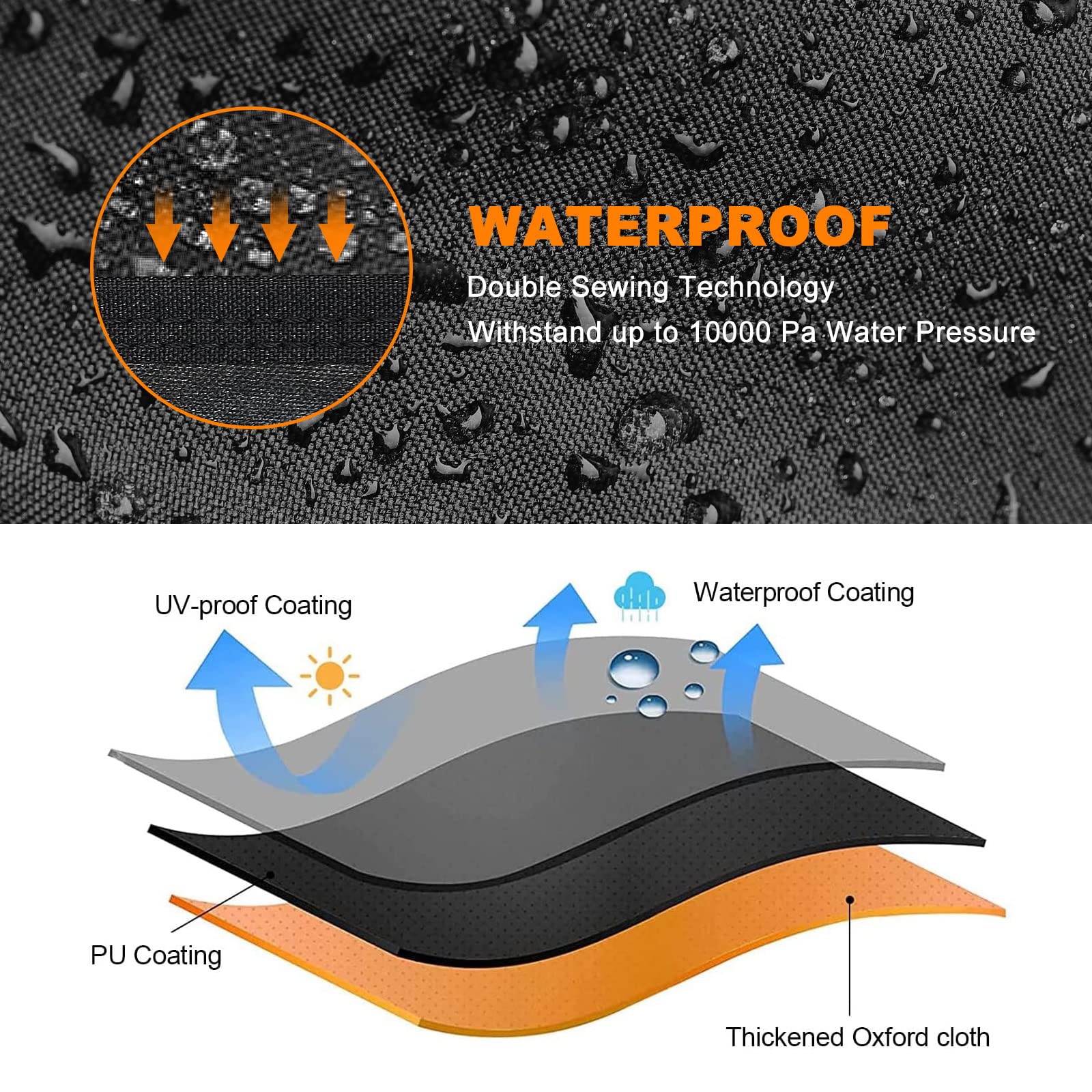 Comnova Atv Cover For 4 Wheelers - 95 Inch Atv Covers 600D Heavy Duty & Waterproof, Outdoor Four Wheeler Quad Cover All Weather