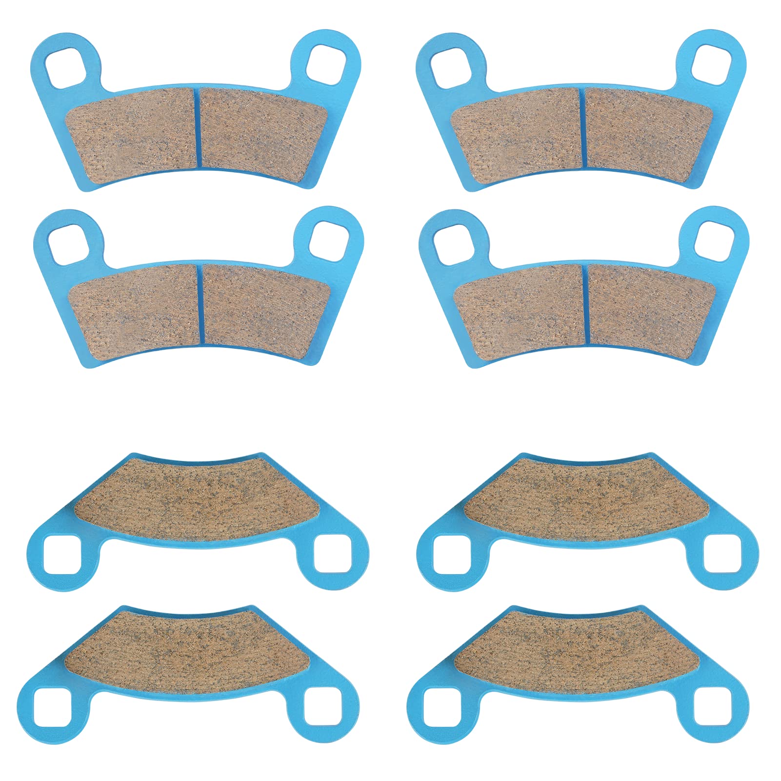 Ceramic Brake Pads Front & Rear Compatible With Polaris Rzr 800/570 2012 2013,Outlaw 450S/450 Mxr/Irs, Xplorer S 2008-2010 Repla