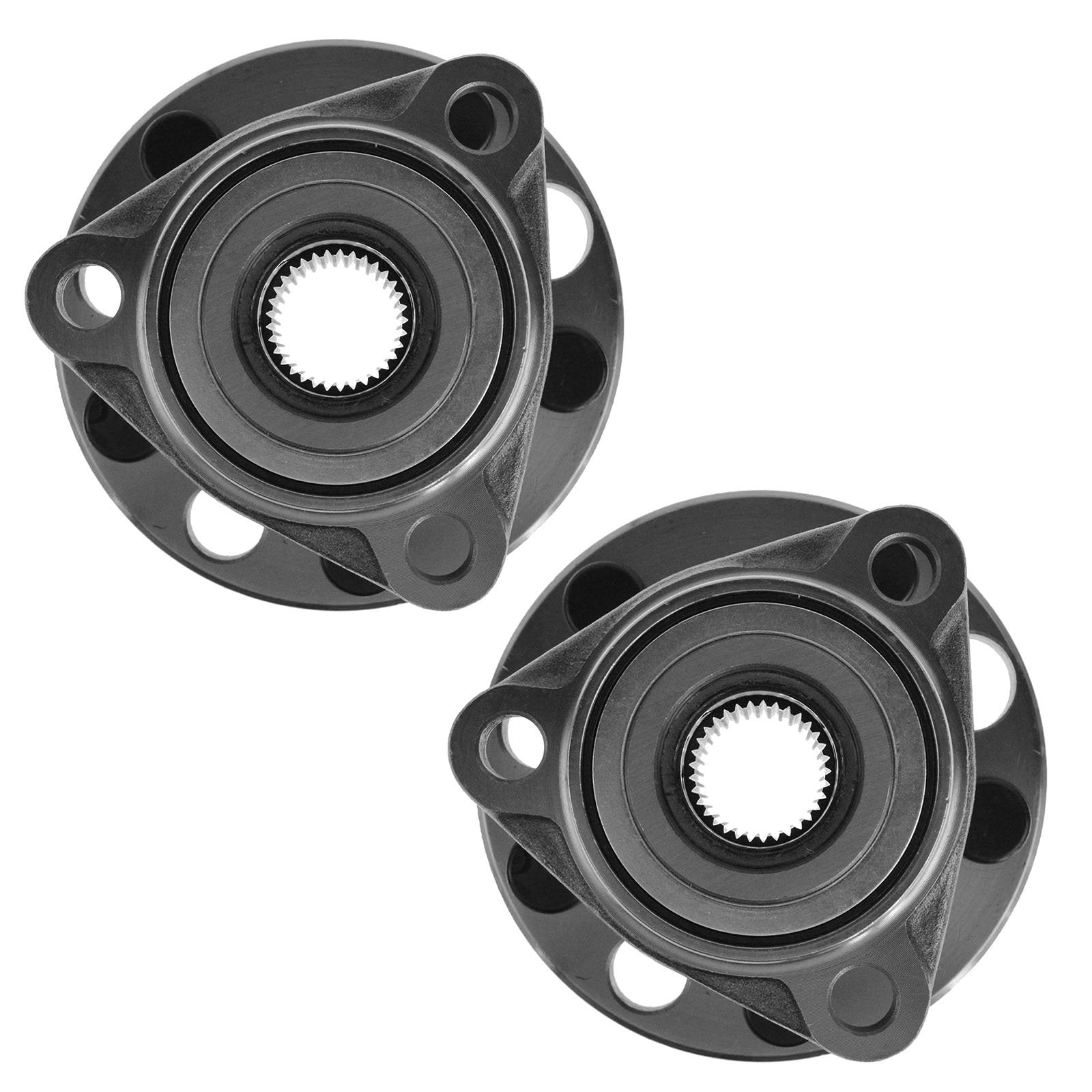 Trq Front Wheel Bearing Pair Set Of 2 Lh Left Driver Rh Right Passenger Replacement Compatible With Buick Cadillac Chevrolet Old