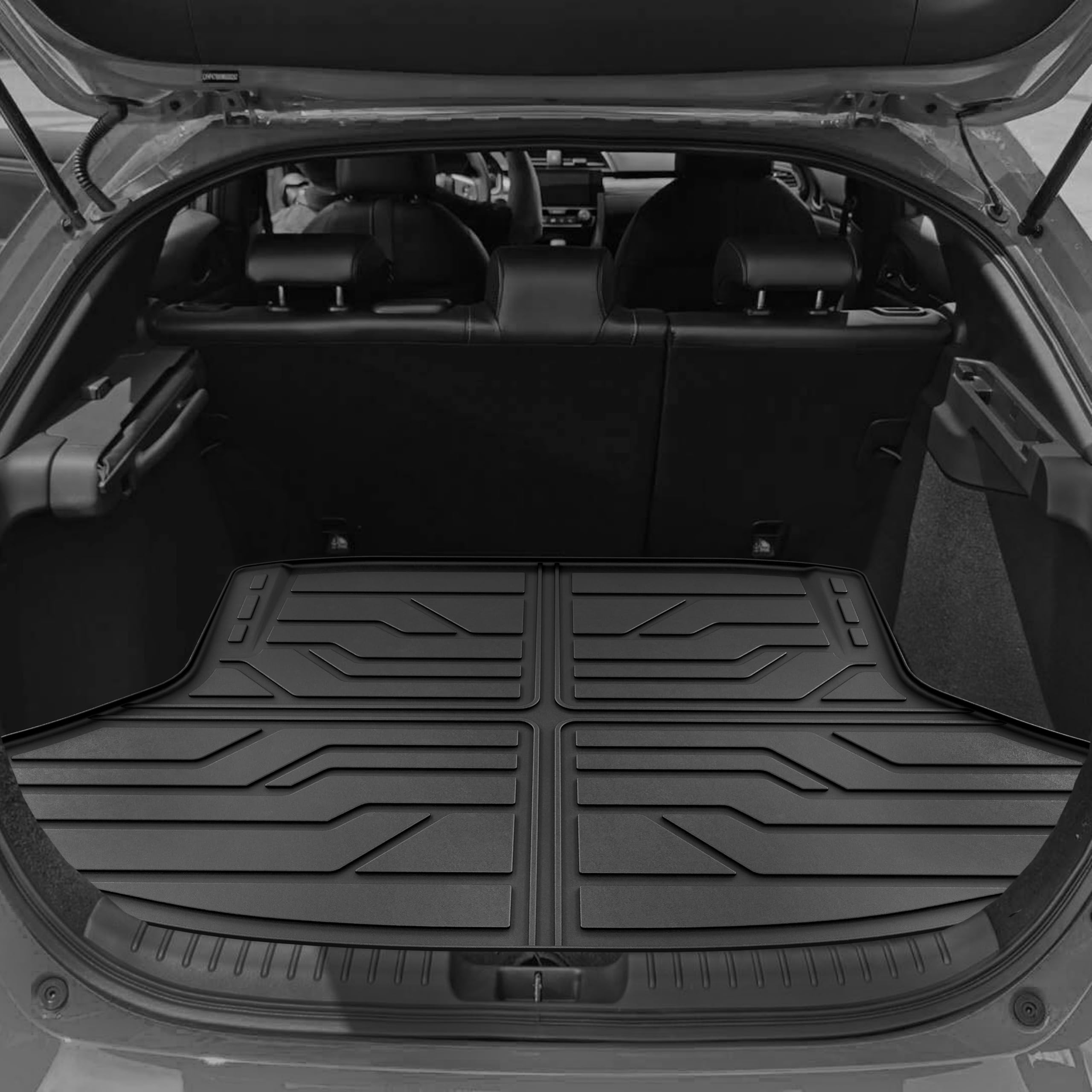 Karpal Floor Mats Fit For 2022-2025 Honda Civic Sedan (Not Fit Hatchback), Tpe Rubber All Weather Protection Heavy Duty Floor Li